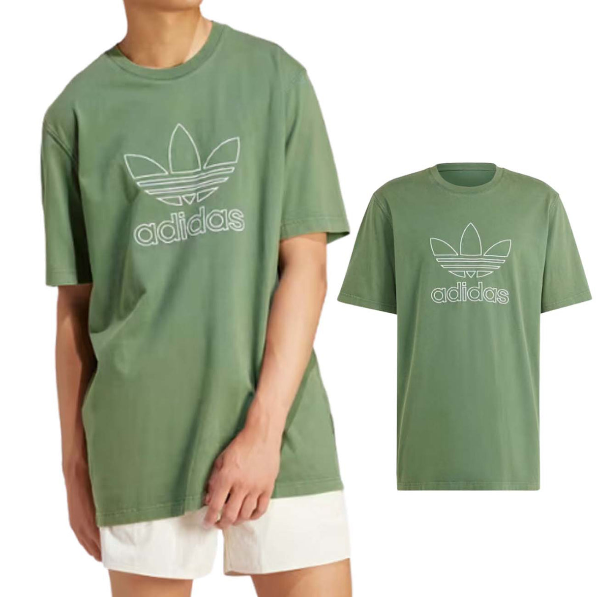 T-SHIRT ADIDAS IR7993 ADICOLOR OUTLINE TREFOIL AMPIA