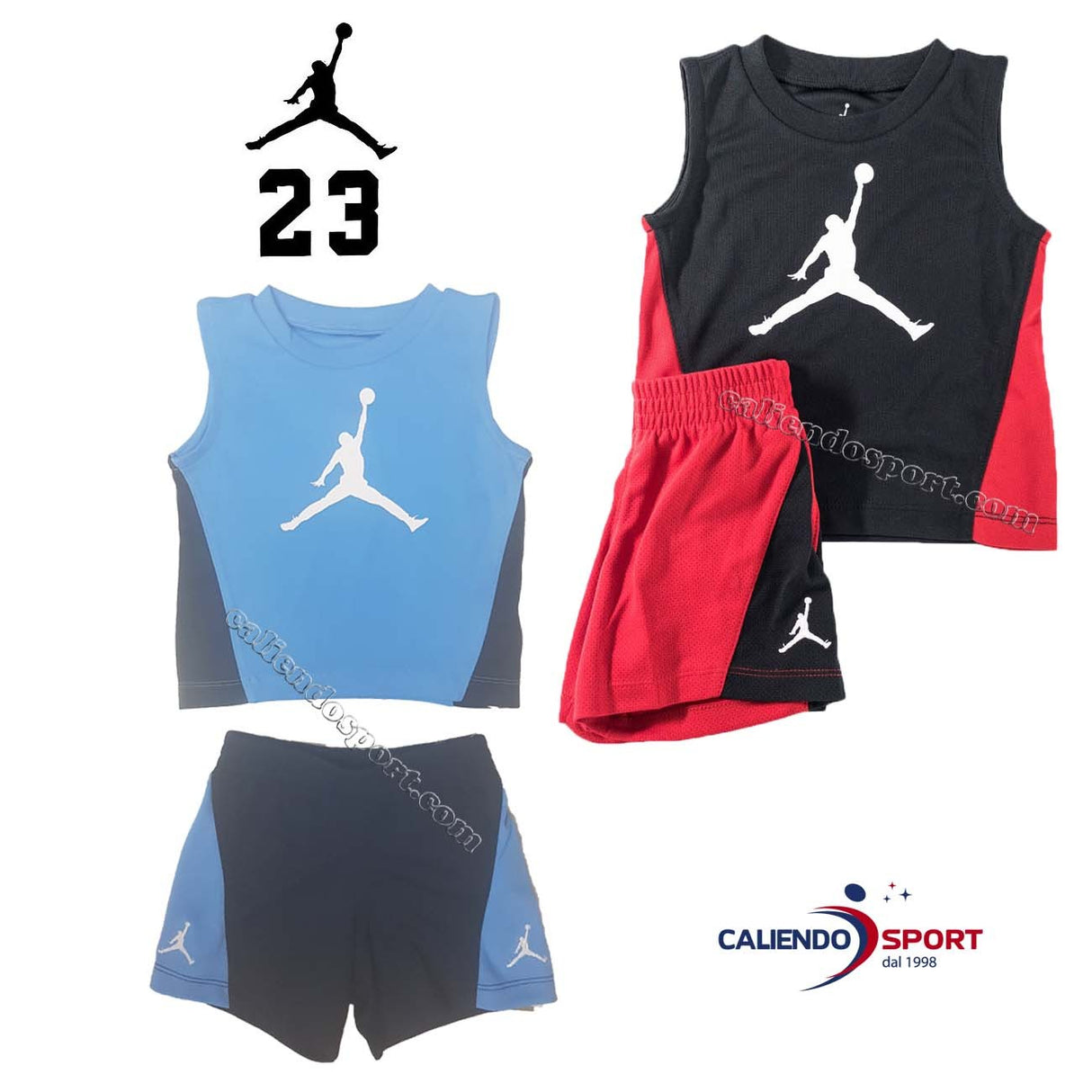 COMPLETO JORDAN BIMBO 655950 TRIANGLE PANTALONCINO+SMANICATO