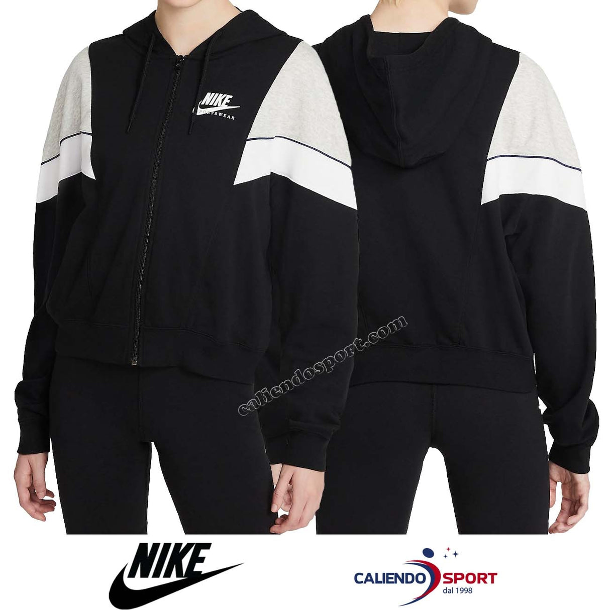 SWEAT-SHIRT NIKE CZ8600 010 SPORTSWEAR HERITAGE EN COTON POUR FEMMES