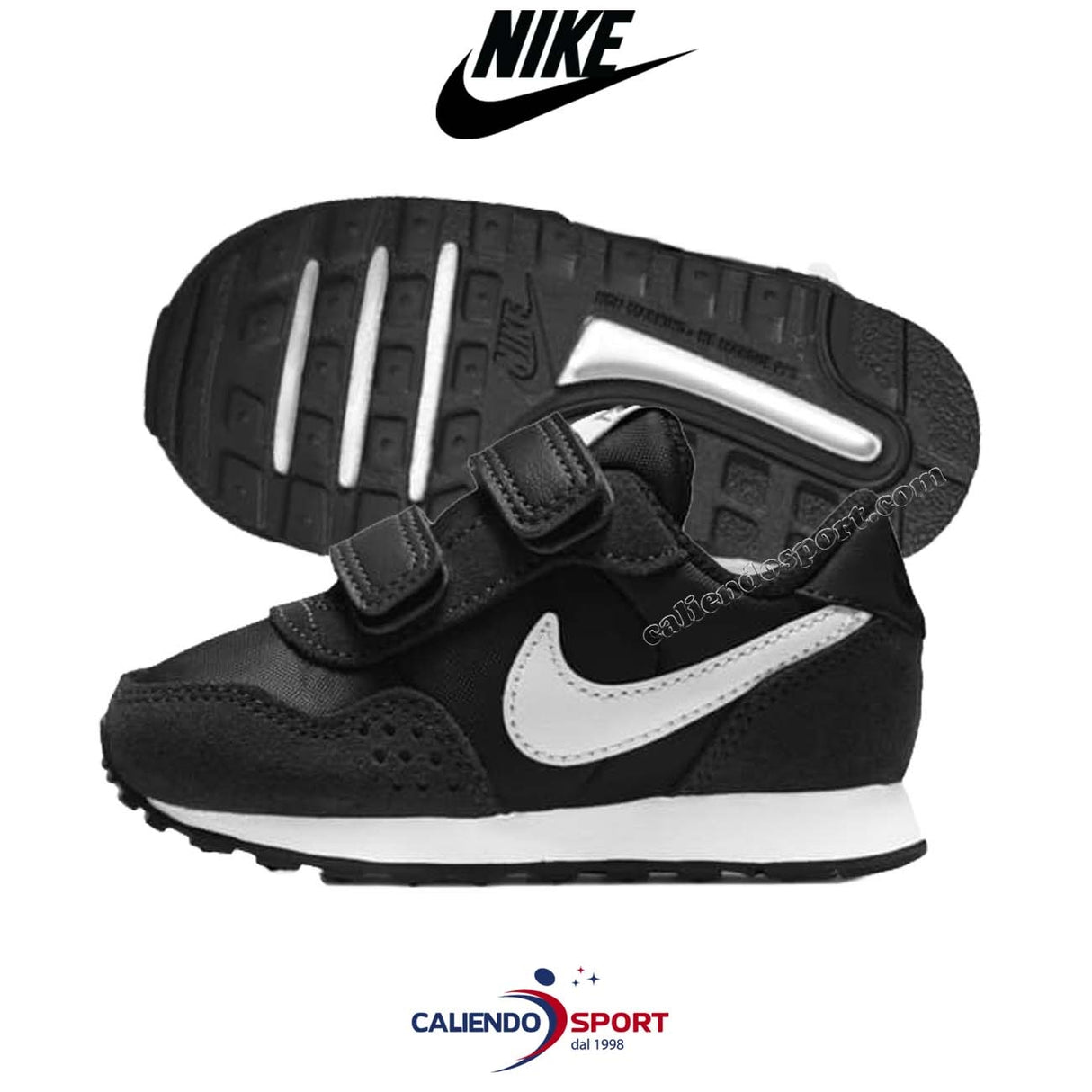 NIKE CN8560 002 MD VALIANT TDV BLACK KIDS SHOES