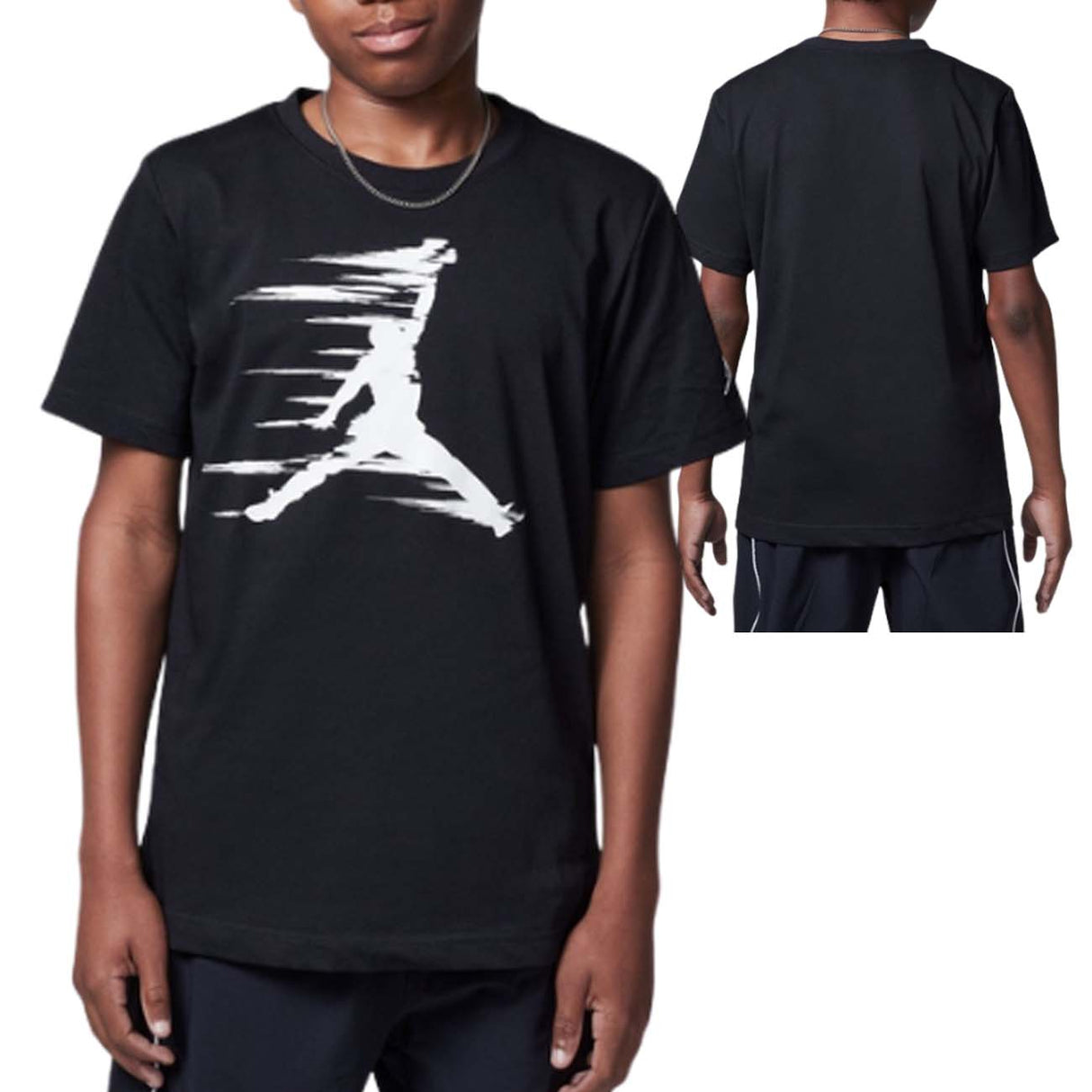 JORDAN T-SHIRT 95D262 023 JUMPMAN MOTION BLACK
