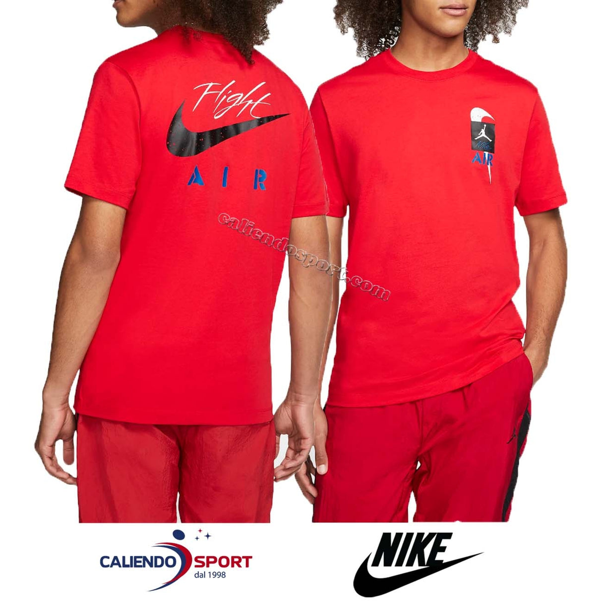 T-SHIRT NIKE JORDAN CQ8297 657 ROSSO COTONE AJ4