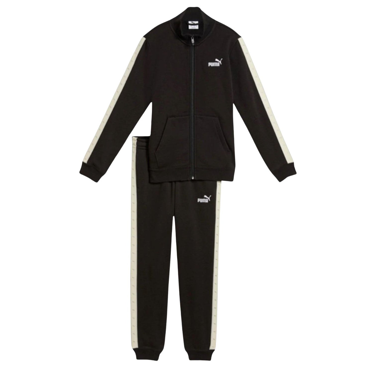 TUTA RAGAZZE PUMA 689728 01 ESSENTIALS COTONE FELPATO NERO