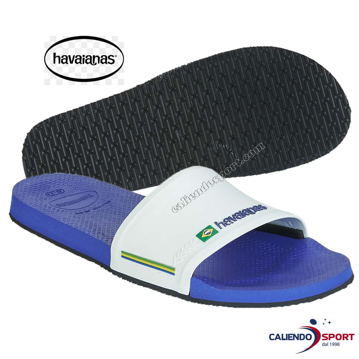 HAVAIANAS SLIDE 3296 SLIDE BRASIL FC BLEU MARINE/BLANC