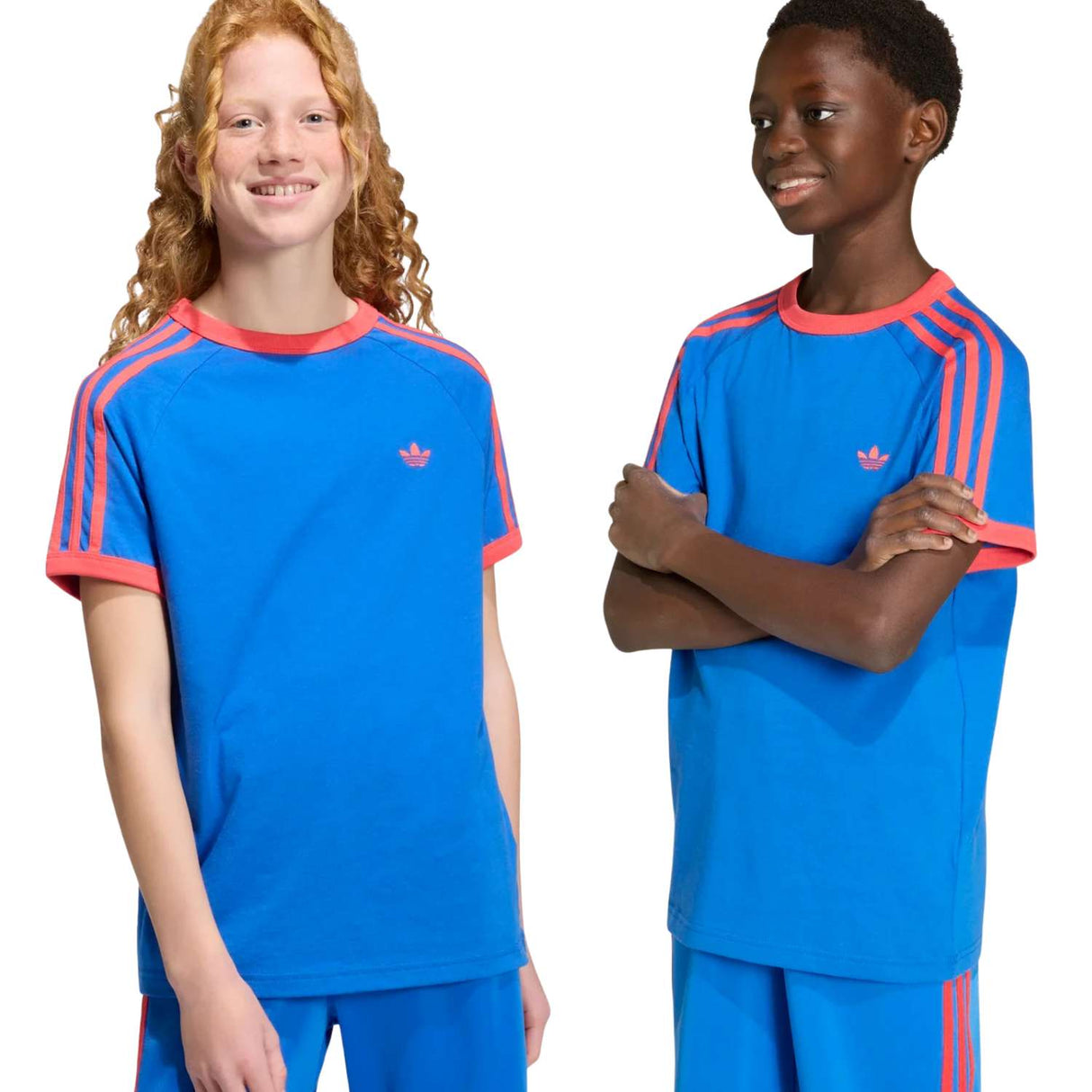 T-SHIRT RAGAZZI ADIDAS KE0923 3 STRISCE COTONE