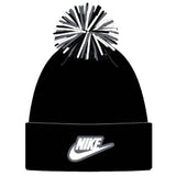 NIKE KIDS 8A2997 RIBBED CHENILLE POM BEANIE