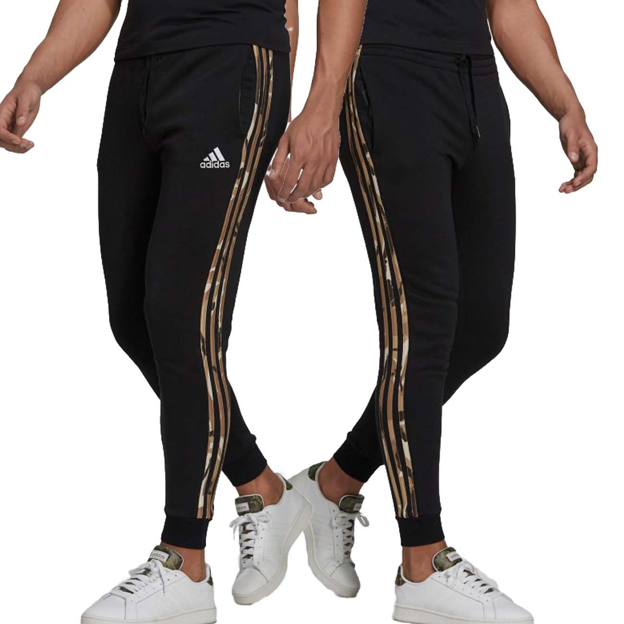 ADIDAS GV2125 ESSENTIALS FLEECE CAMO-PRINT PANTS