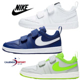 CHAUSSURES NIKE AR4161 002 400 100 BLANC BLEU GRIS PICO 5 STRAPPLE POUR ENFANTS