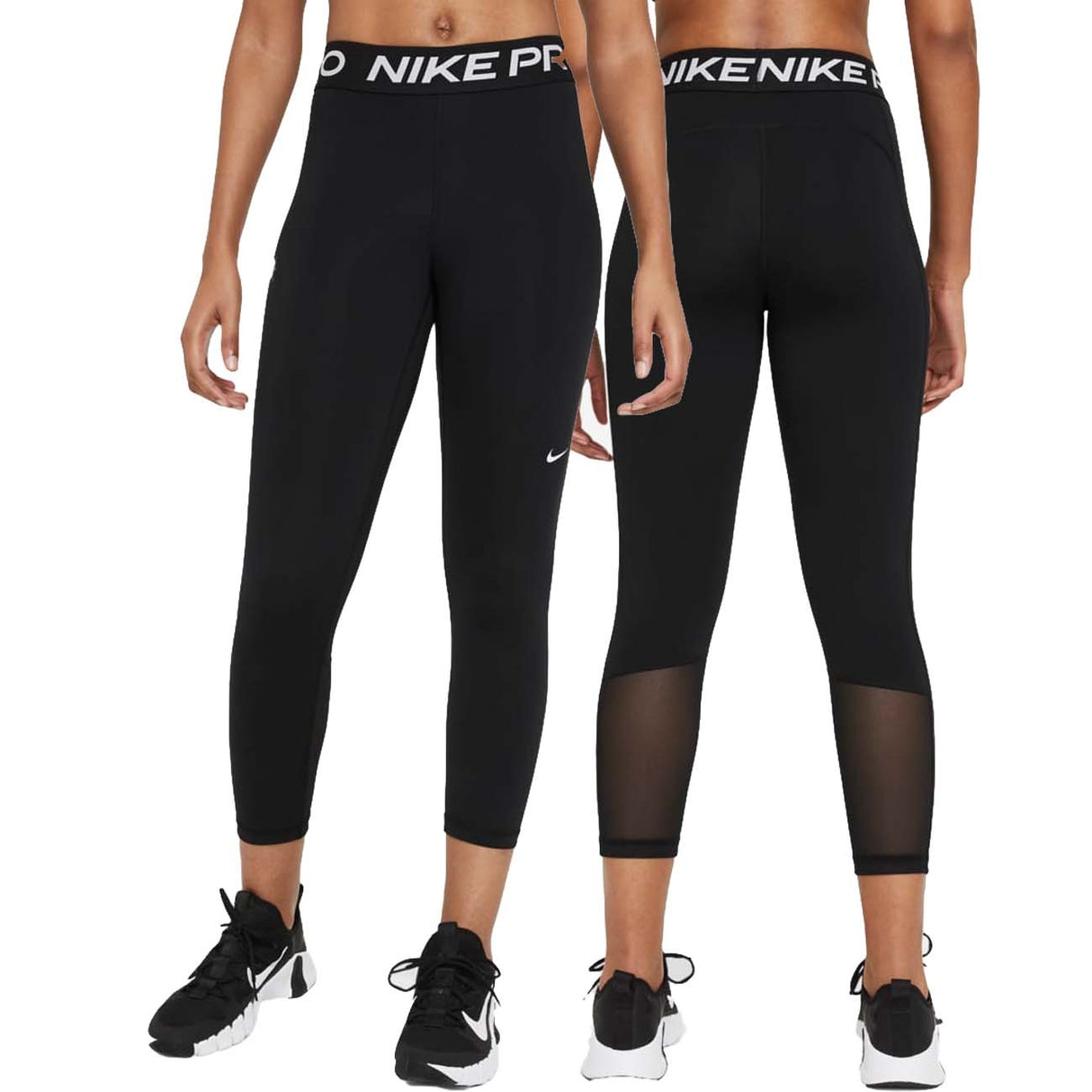 NIKE WOMEN'S LEGGINGS CZ9803 013 REDUCED LENGTH BLACK