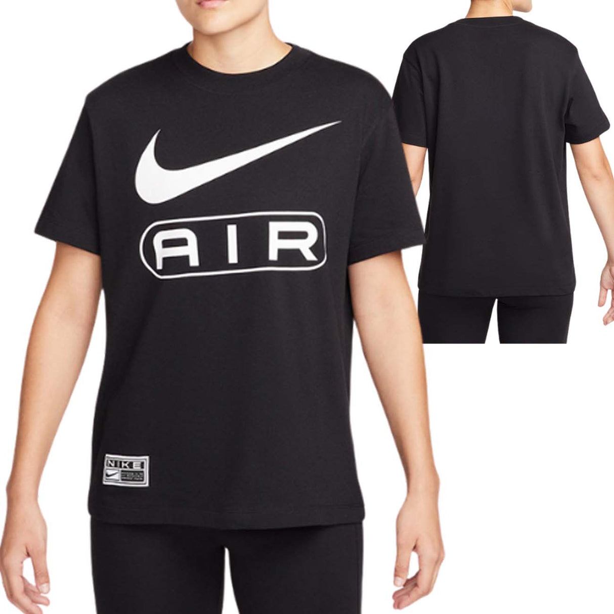 T-SHIRT DONNA NIKE FV8002 010 OVER SIZE COTONE