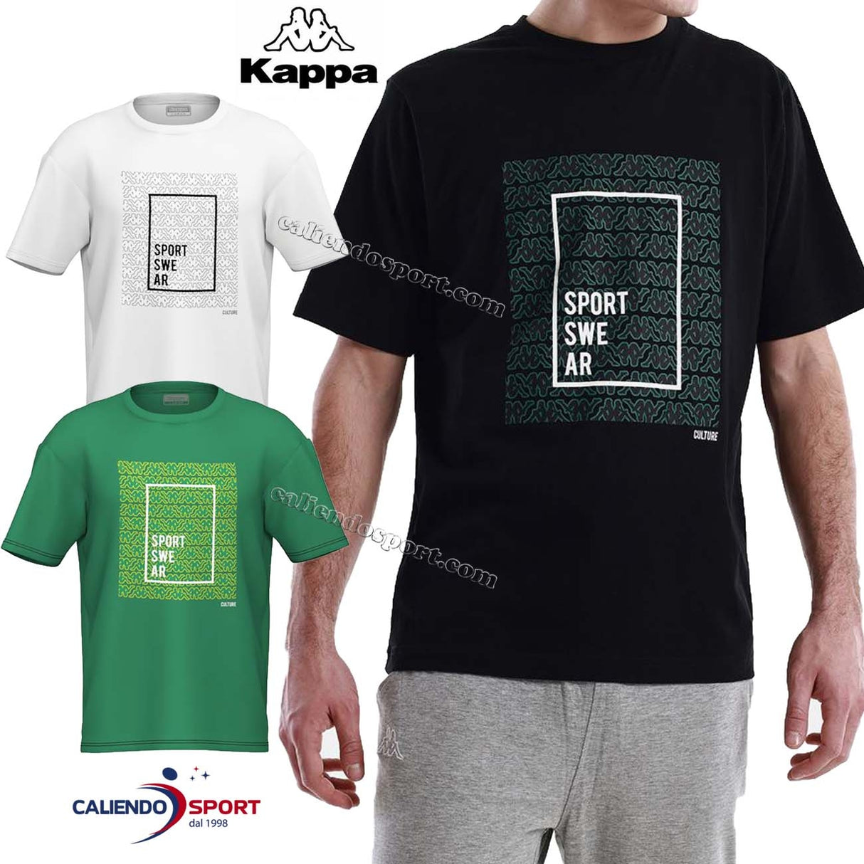 T-SHIRT KAPPA 3118H1W LOGO CAS COTONE