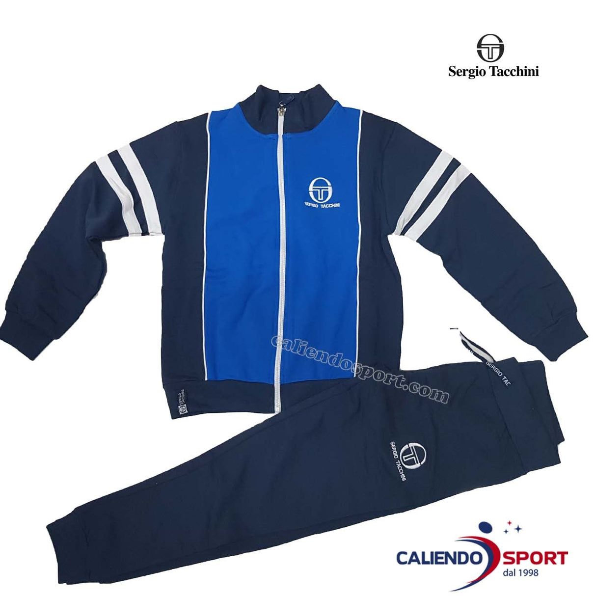 TUTA SERGIO TACCHINI 3031T0051T RAGAZZI AZZURRO BLU FELPATA