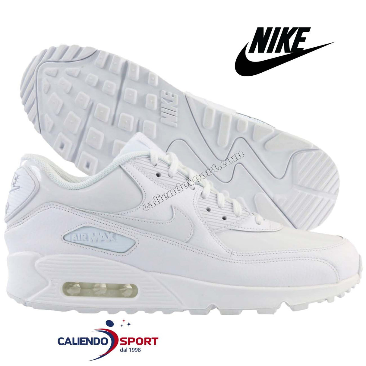 CHAUSSURES NIKE AIR MAX 90 FEMME 921304-101 BLANC LEA