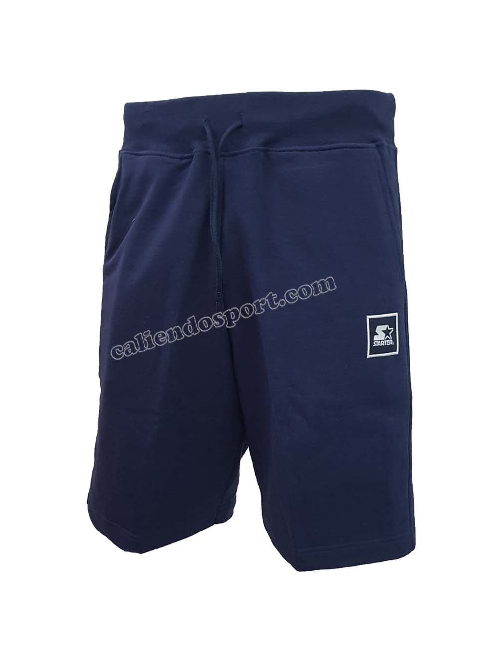 PANTALONCINO STARTER 72915 NERO BLU COTONE GARZATO