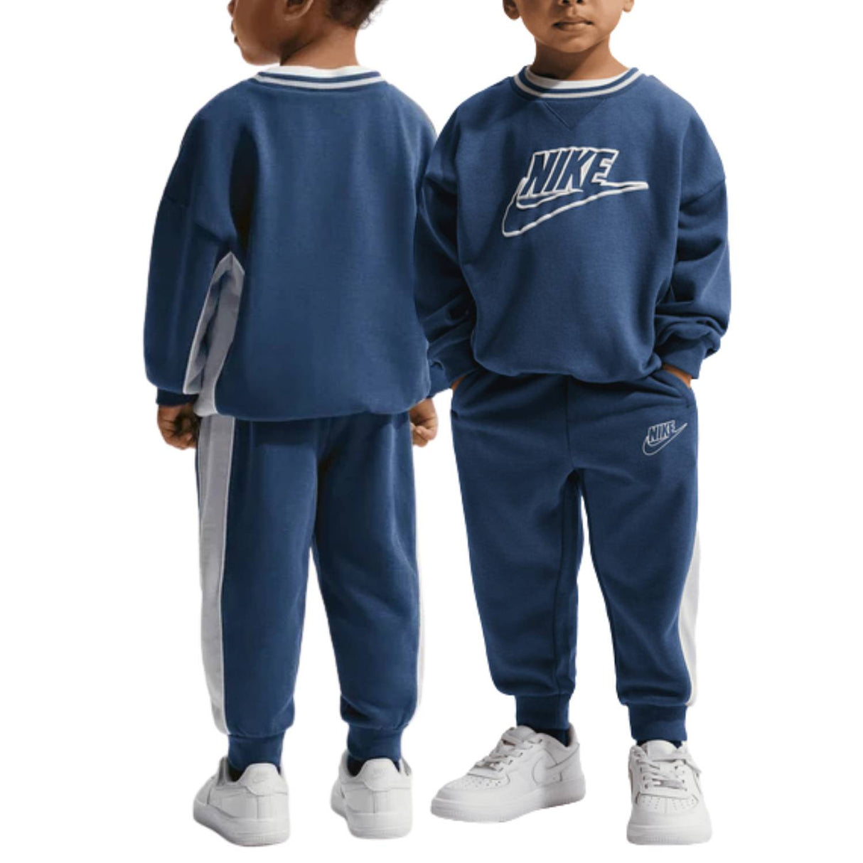 TUTA BAMBINI NIKE 86N697-C54 COTONE GARZATO BLU