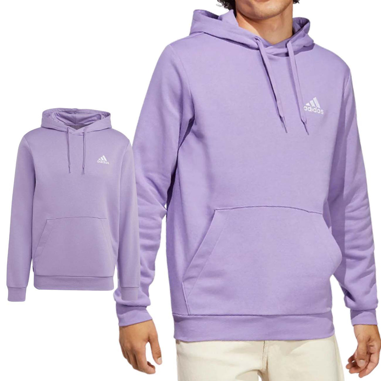 FELPA ADIDAS H47021 ESSENTIAL COTONE FELPATO VIOLA