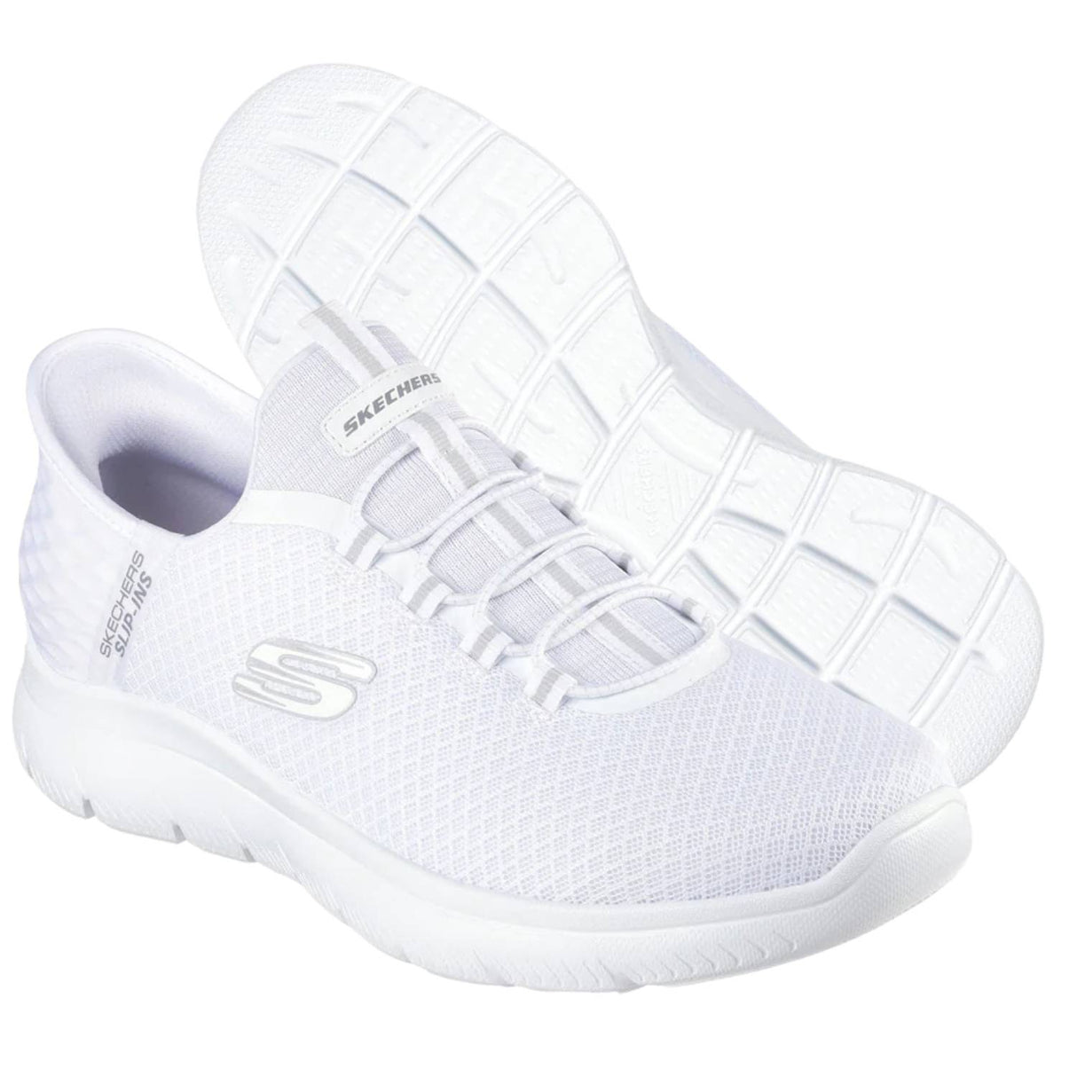 SCARPA SKECHERS 216324 WHT GO WALK FLEX HANDS BIANCO