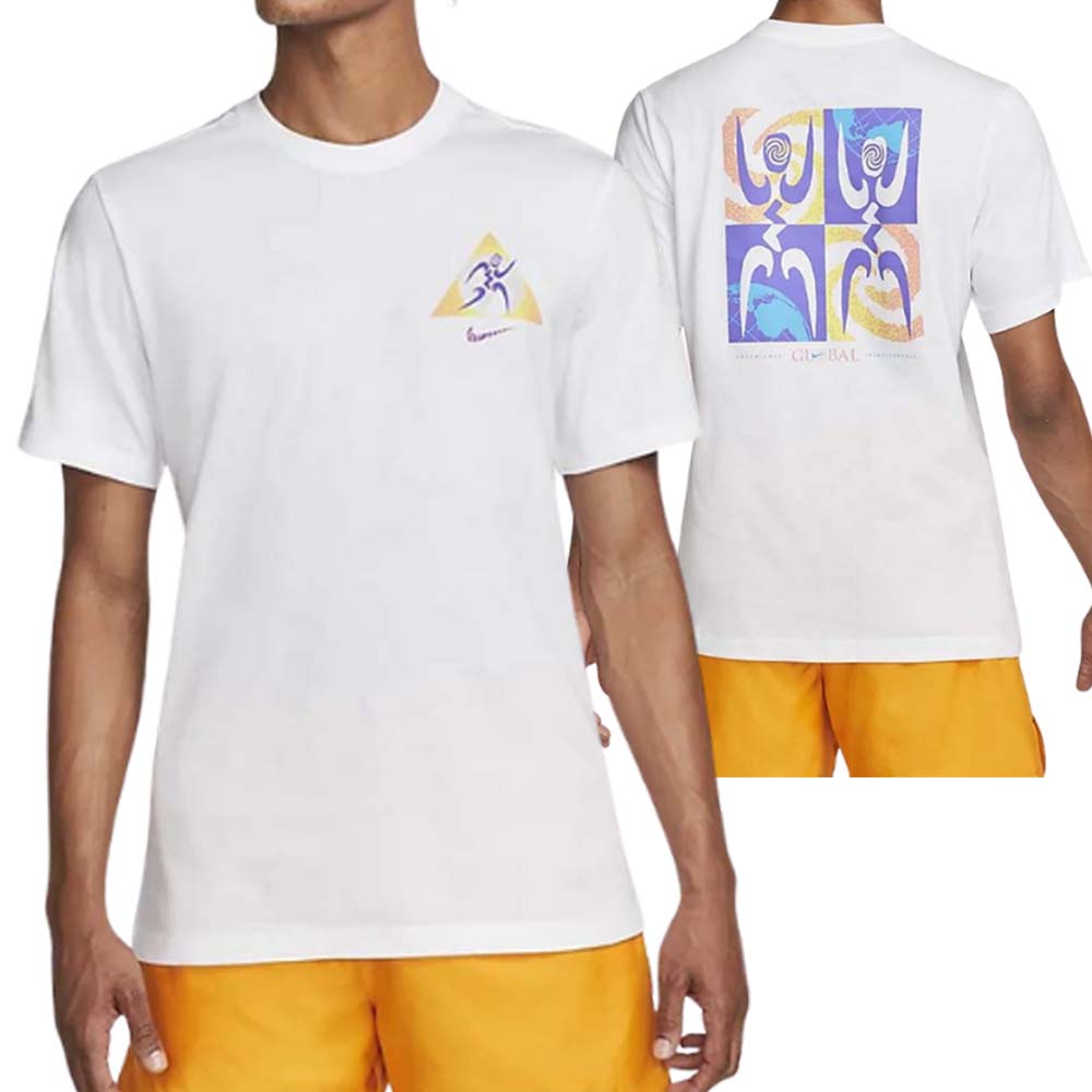 T-SHIRT NIKE UOMO DQ1069 COTONE BIANCO NERO