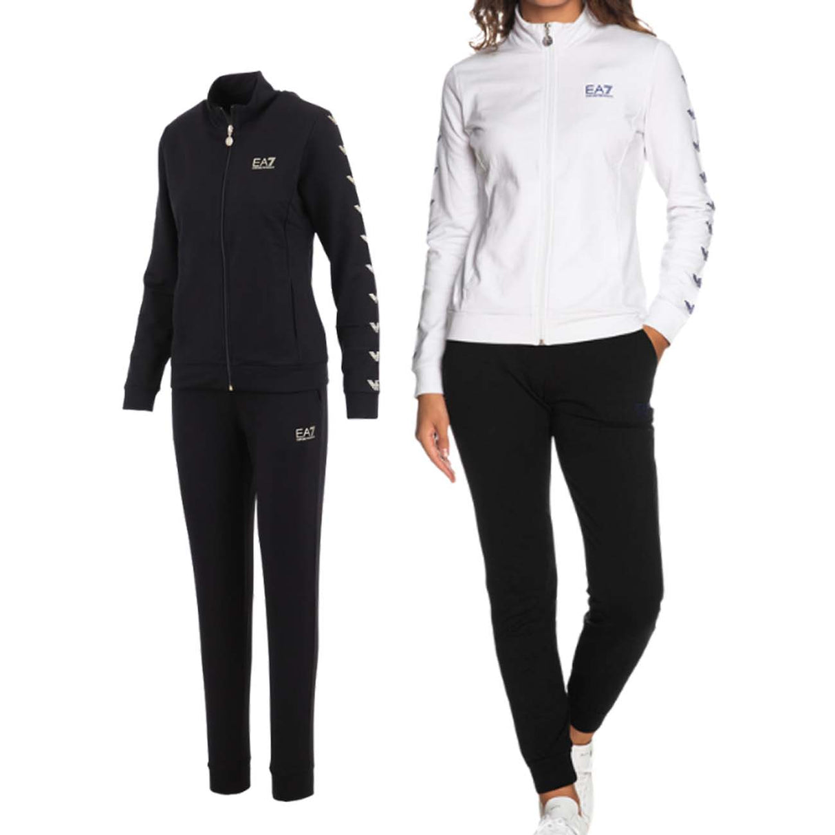 ARMANI EA7 6LTV68 TJJRZ FLEECE COTTON WOMEN'S TRACKSUIT