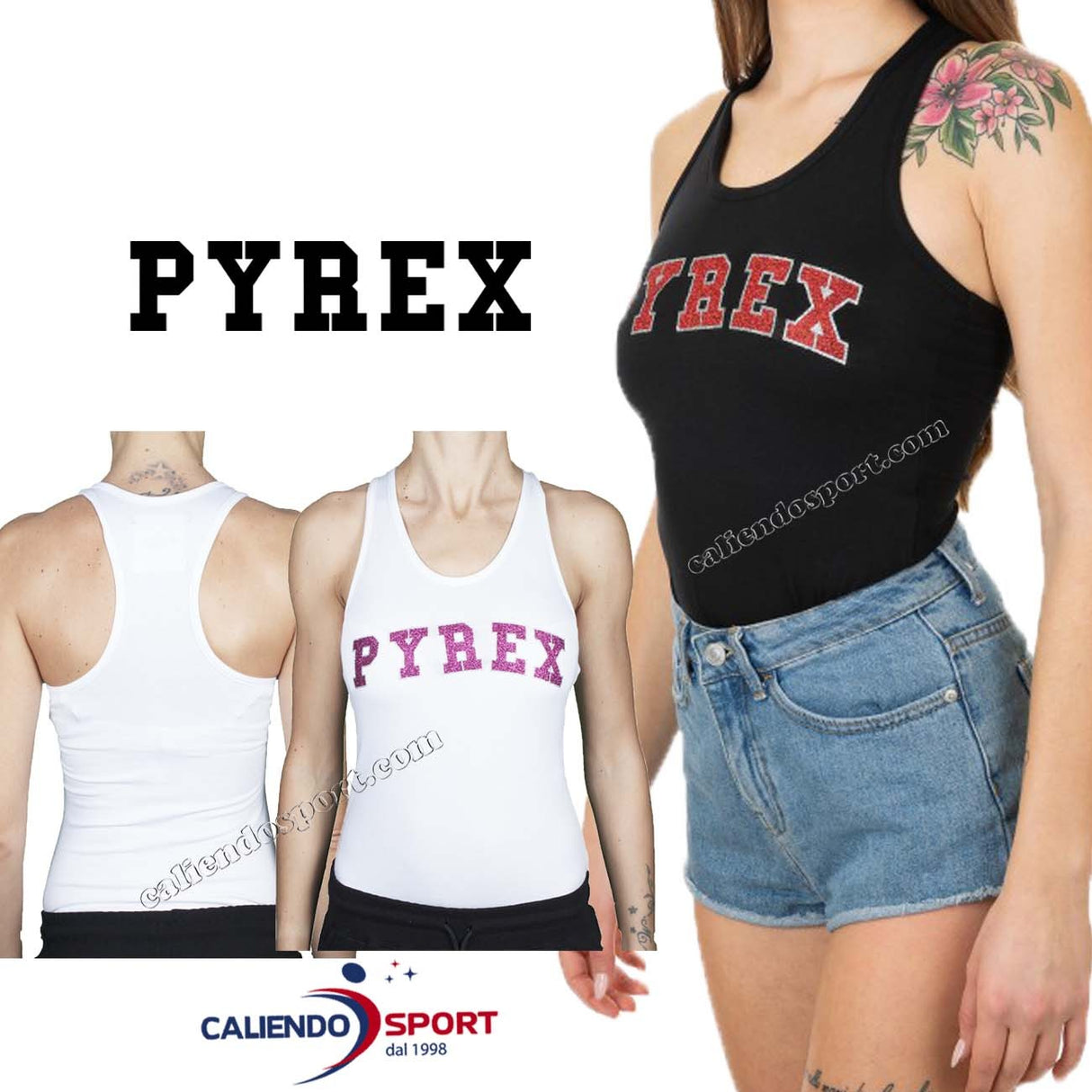 BODY CANOTTA PYREX 40025 DONNA COTONE