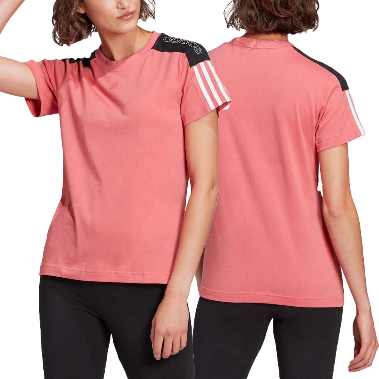 T-SHIRT ADIDAS FEMME GL1447 FONNA COTON TROIS ÉCRITS