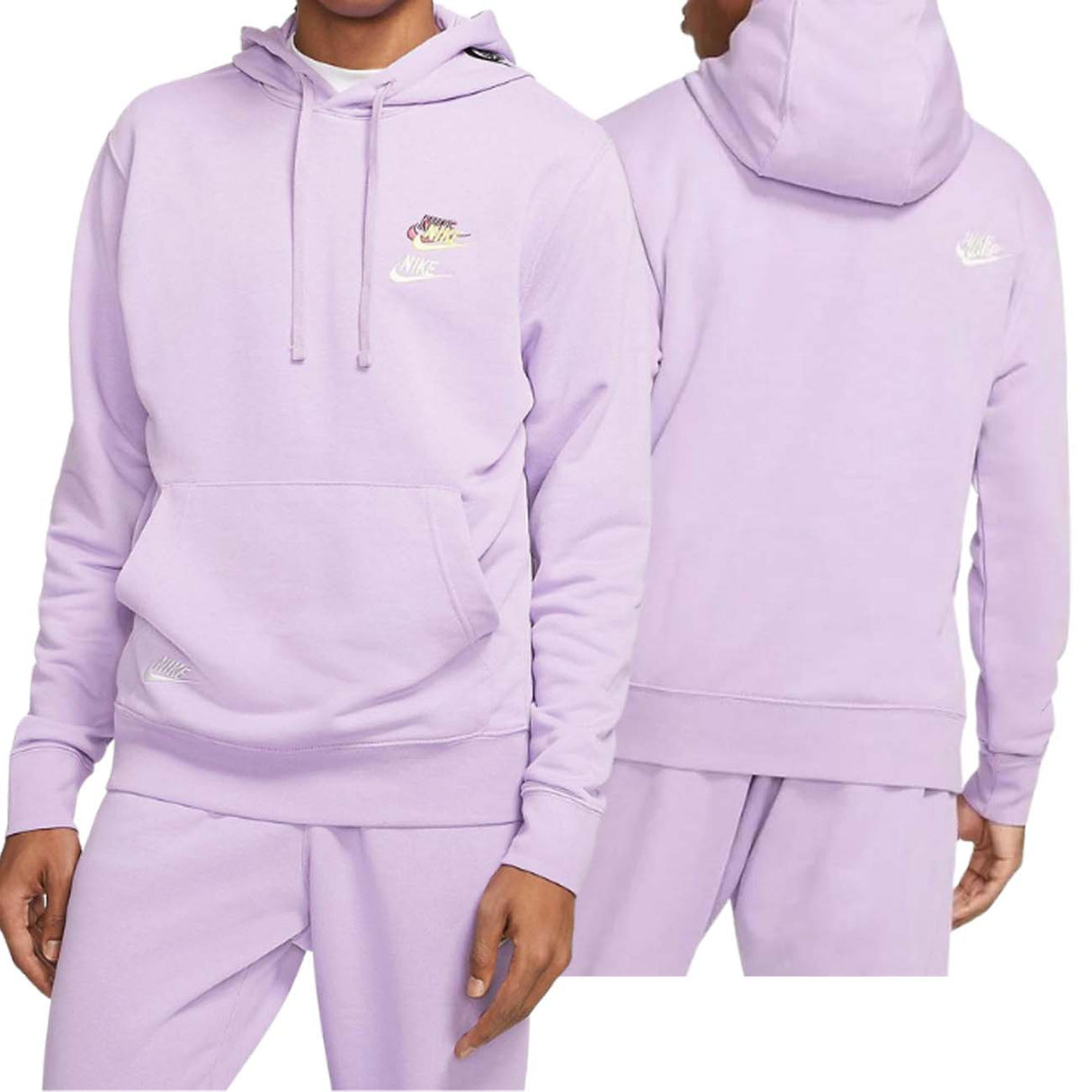 NIKE DD4666 589 ESSENTIAL+ PURPLE BRUSHED COTTON SWEATSHIRT
