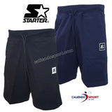 PANTALONCINO STARTER 72915 NERO BLU COTONE GARZATO