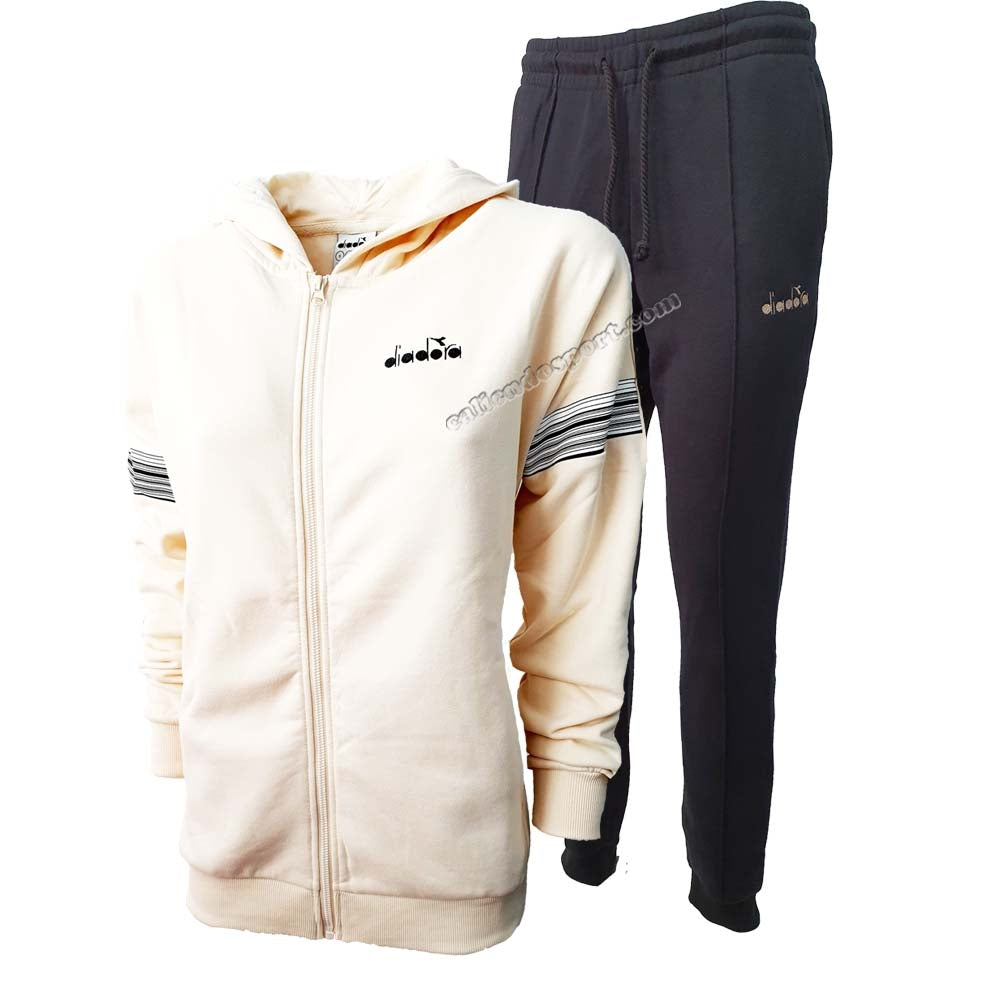 TUTA DIADORA DONNA 176483 L.HD CUFF SUIT FELPATA