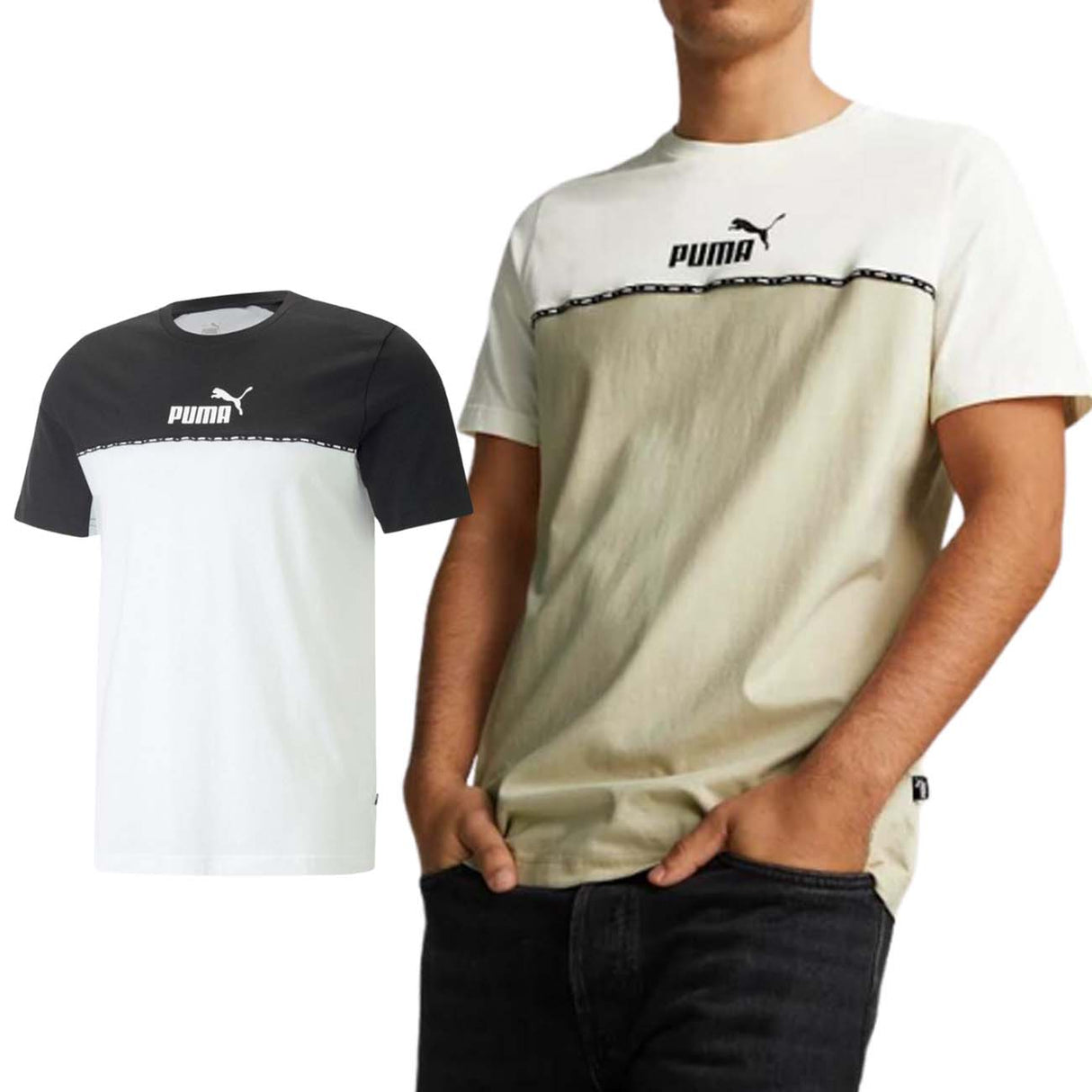 PUMA T-SHIRT 673341 ESSENTIALS BLOCK COTTON