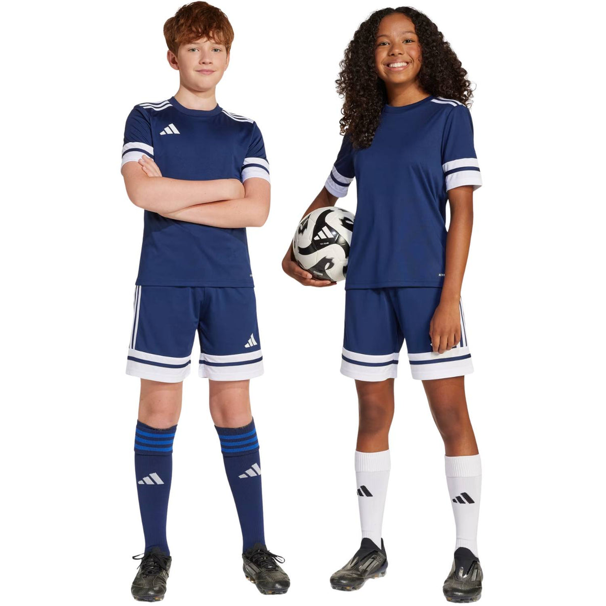 PANTALONCINO RAGAZZI ADIDAS JJ2418 SQUADRA 25 BLU