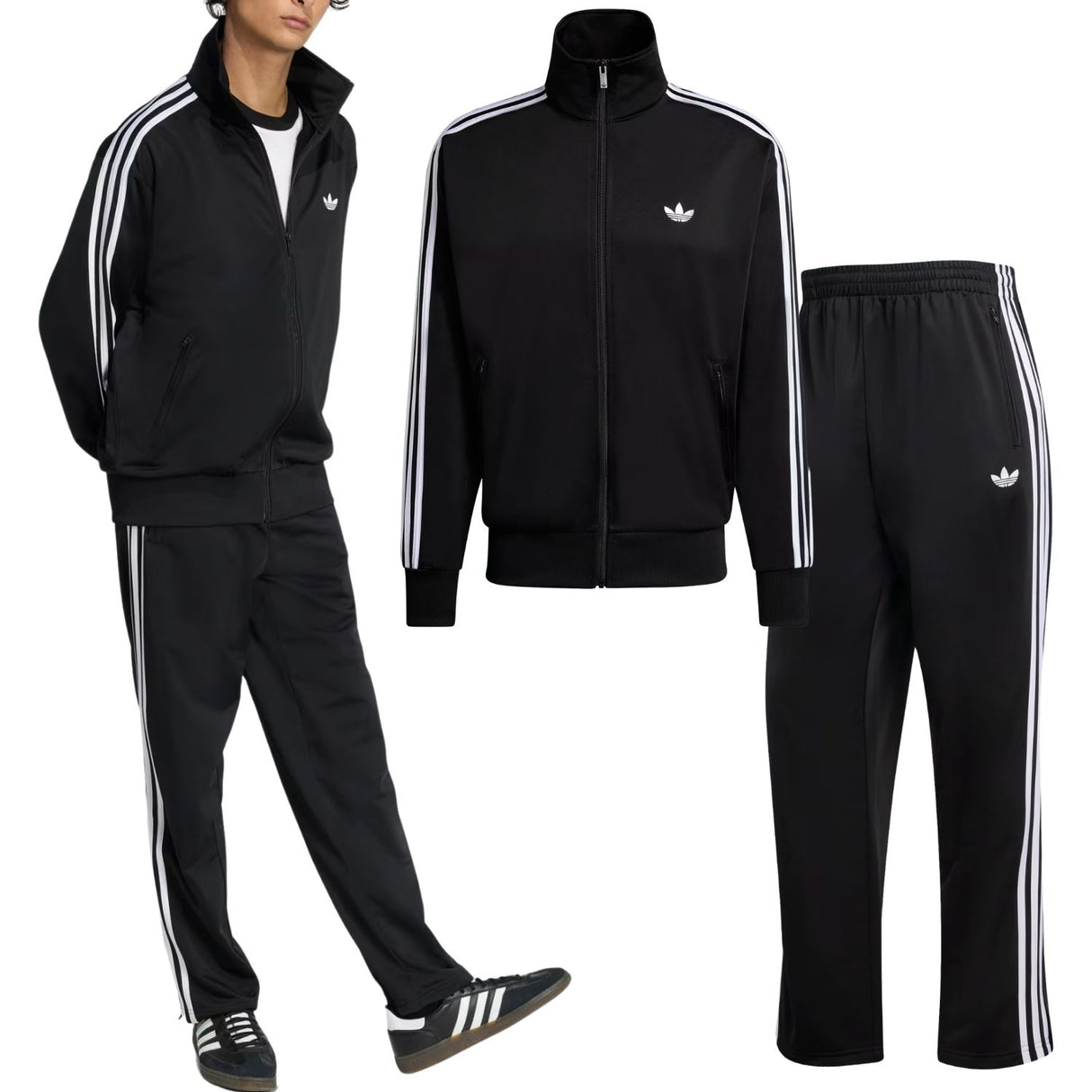 GIACCA+PANTALONE ADIDAS KD8312 KD8315 FIREBIRD NERO ACETATO