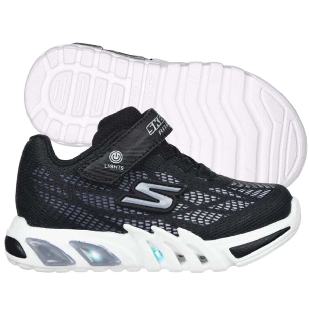 SKECHERS 400137L BKSL FLEX GLOW ELITE VORLOO BOYS SHOES