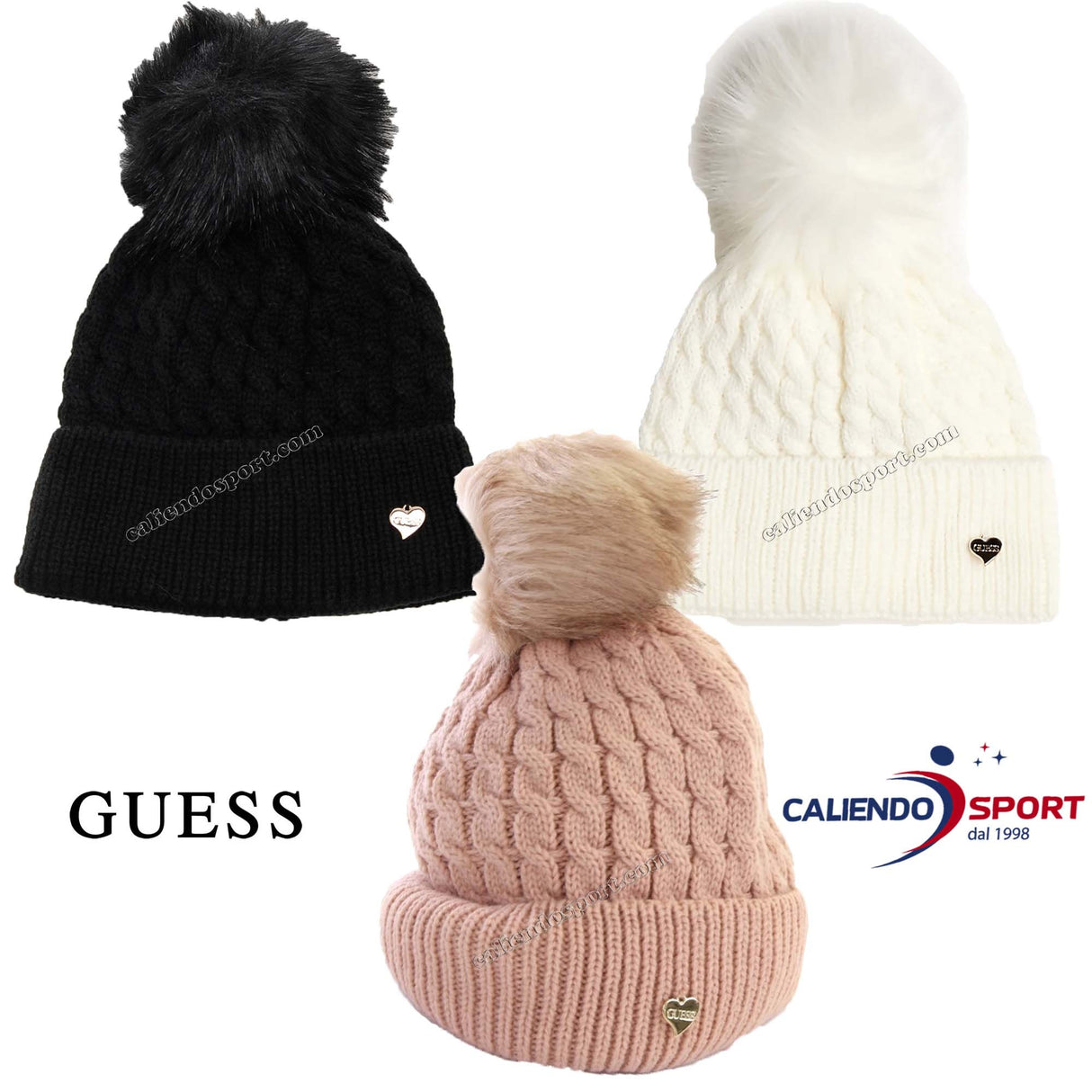 GUESS AW8201 HAT WITH PON PON HAT