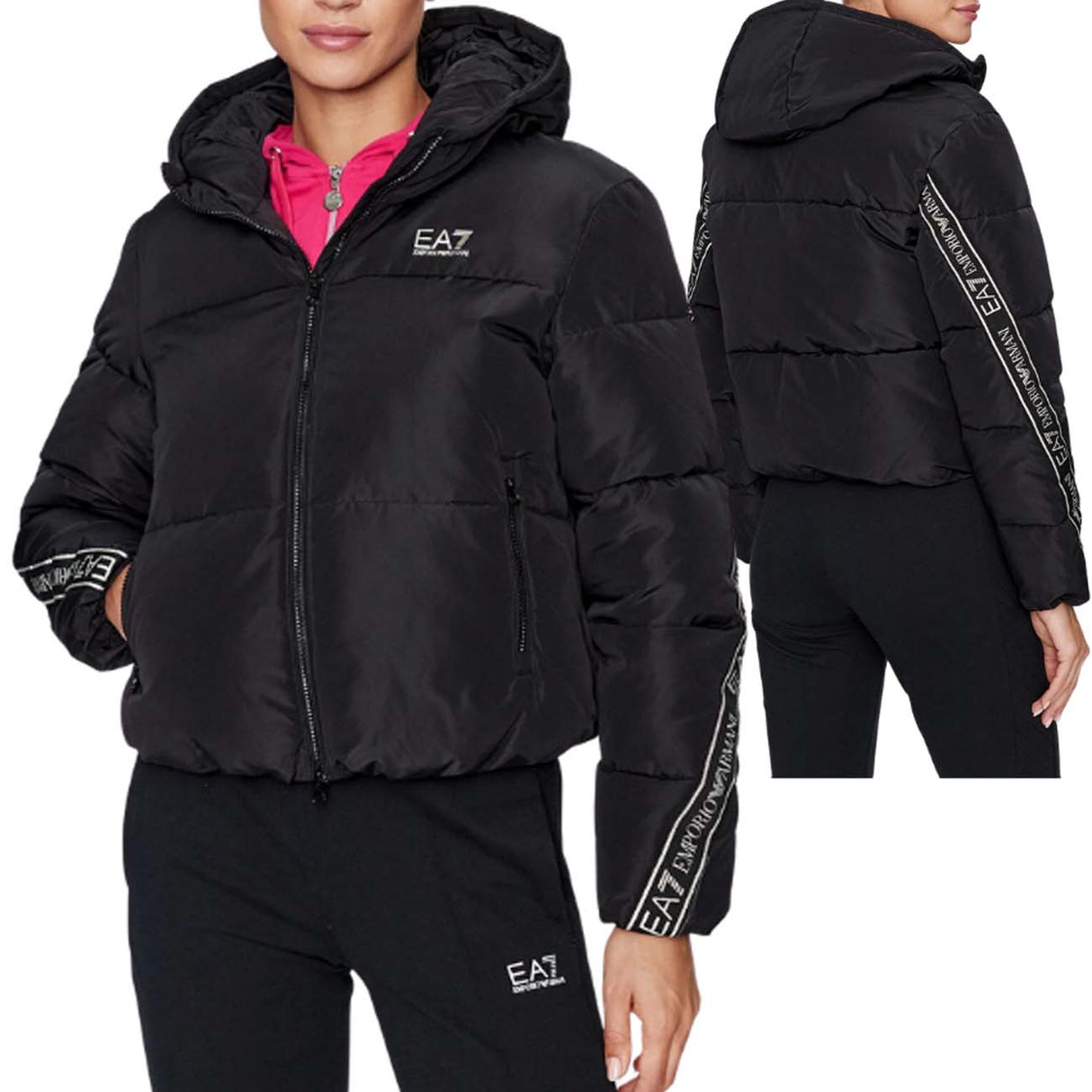 GIUBBOTTO DONNA ARMANI EA7 I23 6RTB25 TN8AZ NERO
