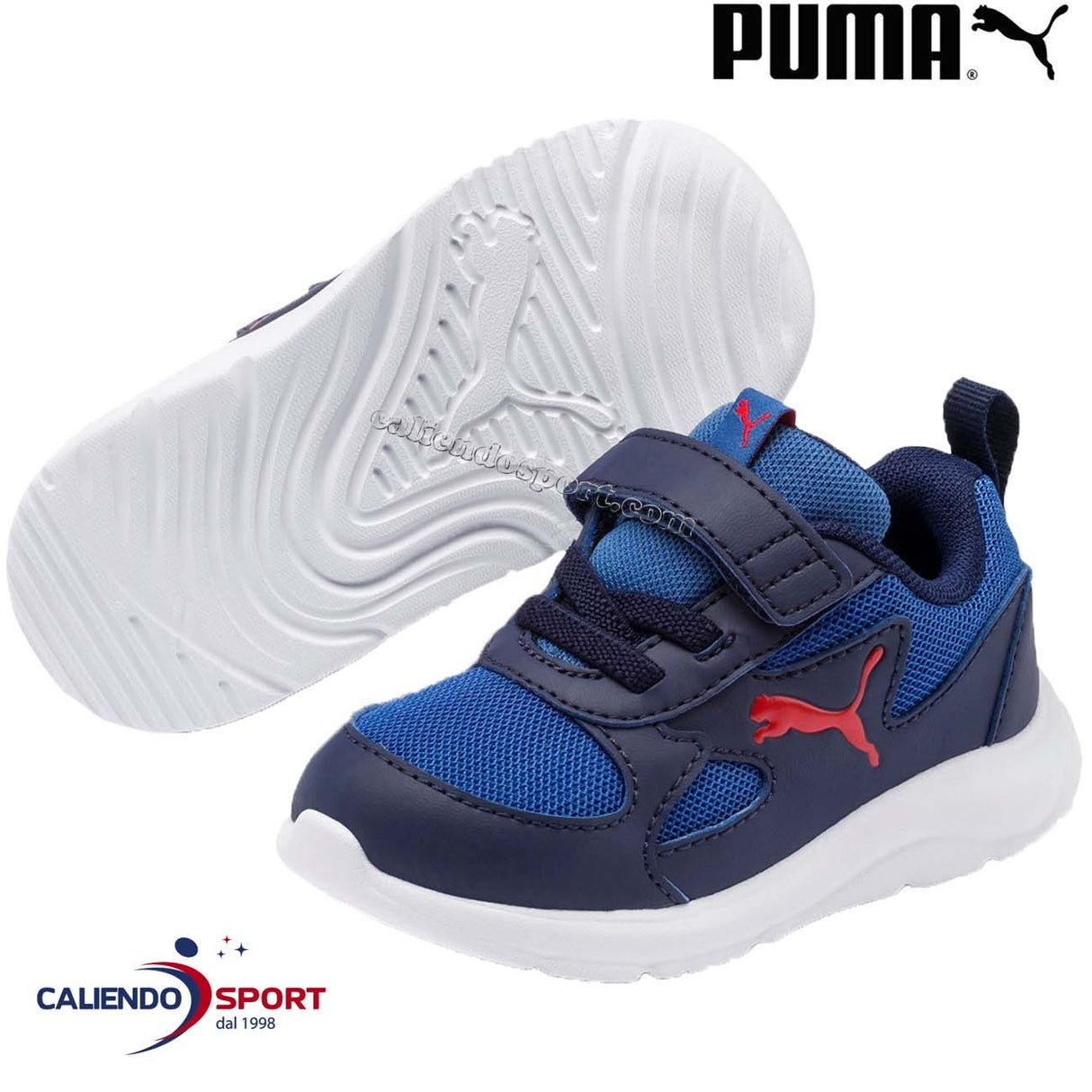 PUMA 192972 03 BLUE CHILDREN'S SHOES WITH PEONY STARPPO