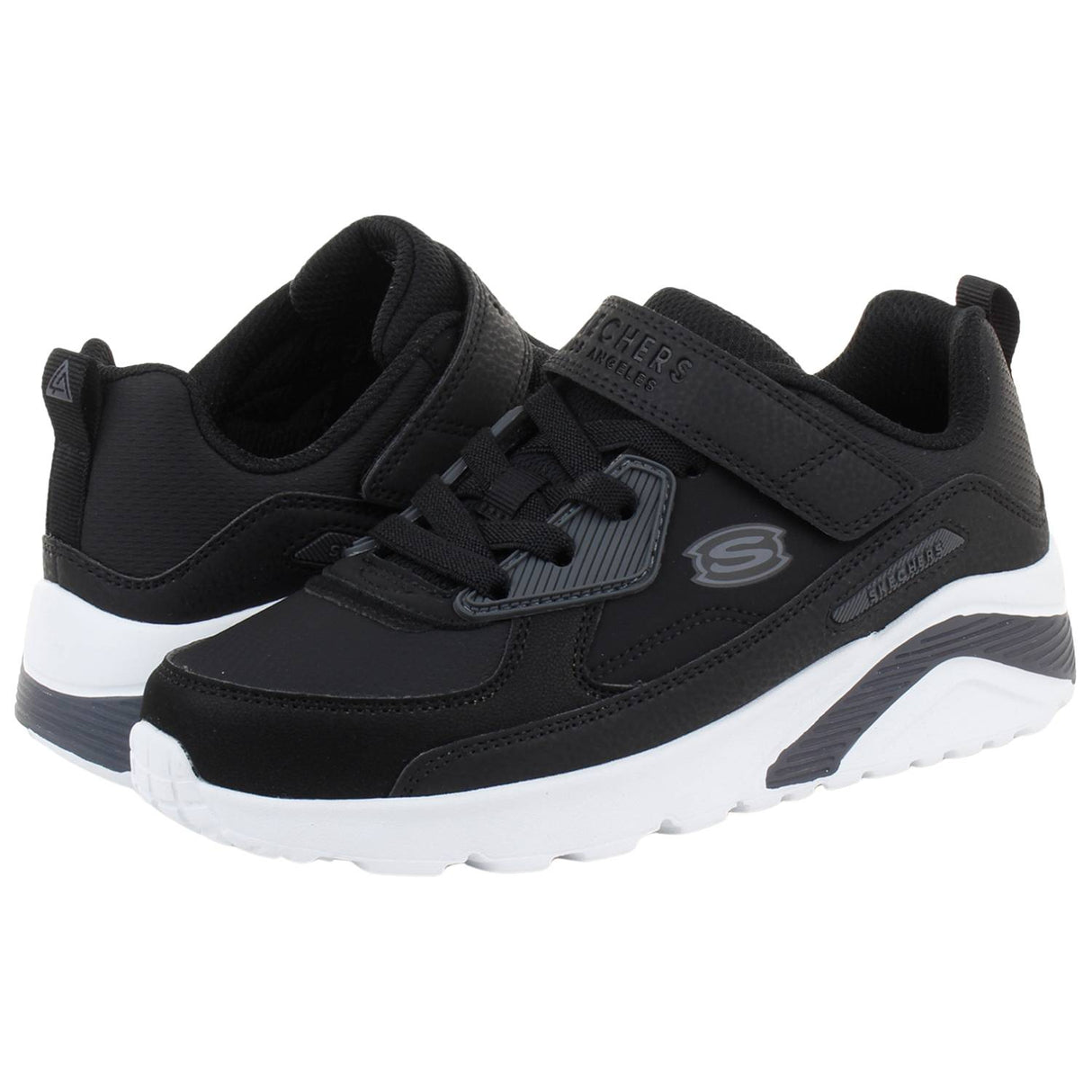 SCARPA RAGAZZI SKECHERS 417132L BKW UNO LITE - REVIVAL-EDGE