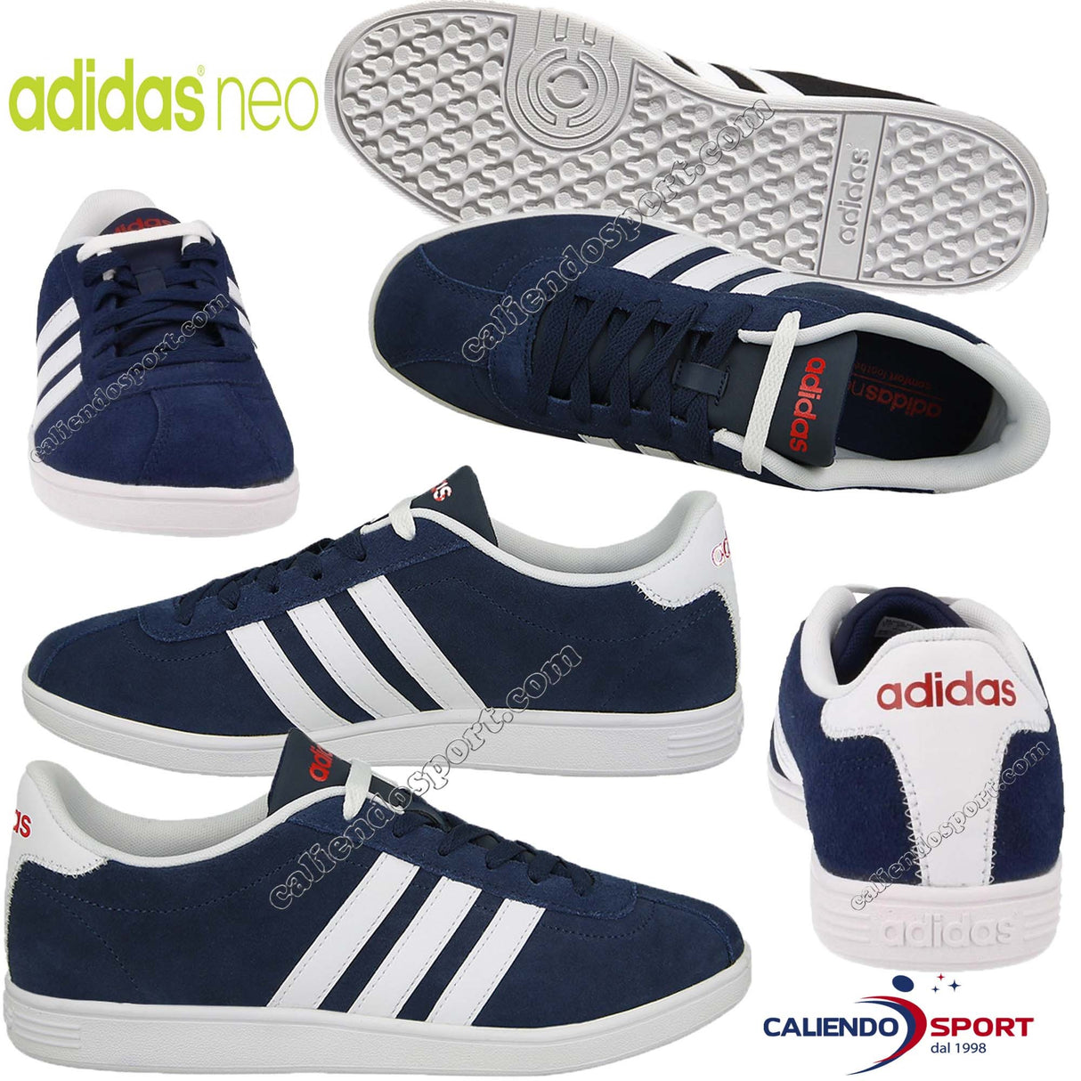 ADIDAS NEO VLCOURT F99260 CHAUSSURES HOMMES BASSES BLEUES BASSES CASUAL