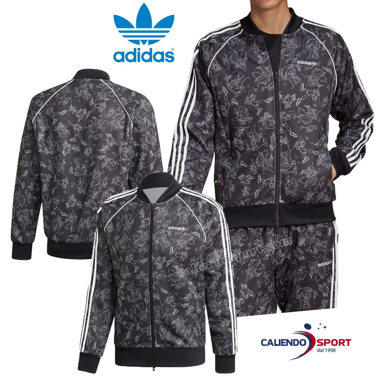 GIACCA ADIDAS GD6023 ORIGINALS GOOFY SST TT NERO