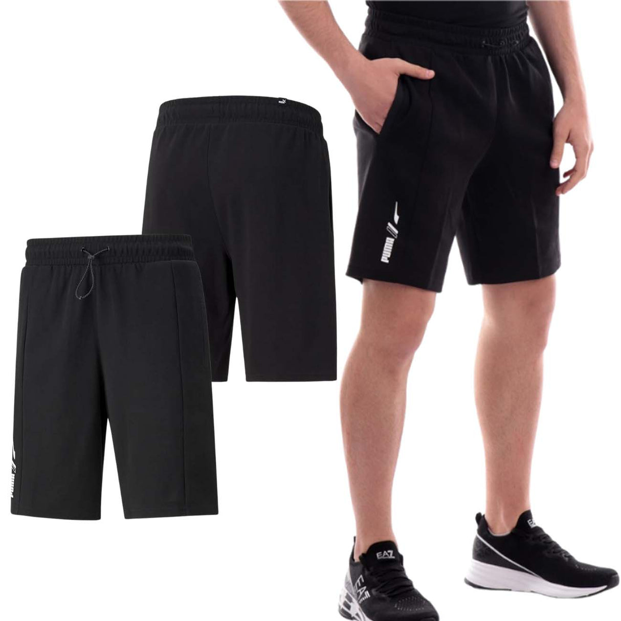 PUMA 847437 RAD CAL BLACK COTTON SHORTS