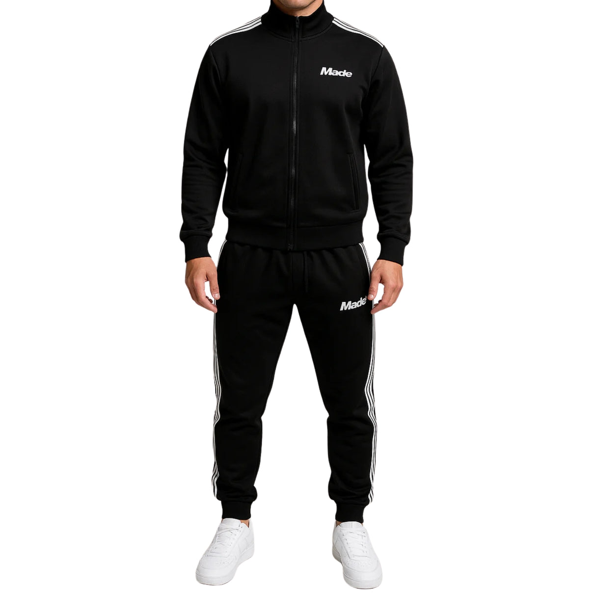 TUTA MADE FROM NOTHING VIA076TU NERO COTONE GARZATO