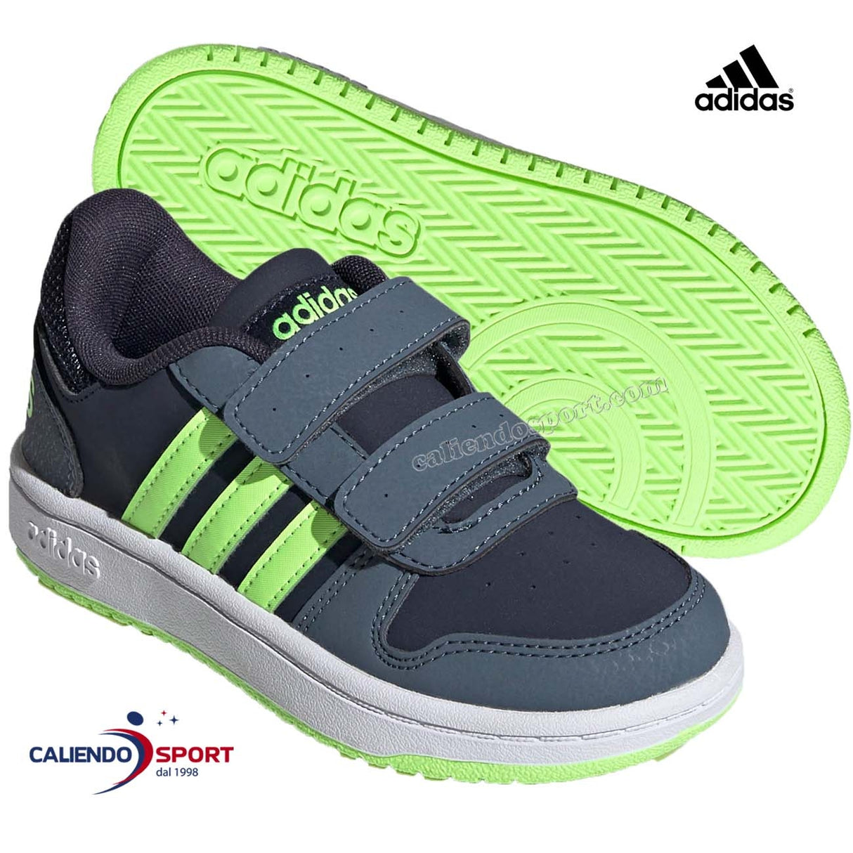 SCARPA ADIDAS BAMBINI FW4930 HOOPS 2.0 CMF C