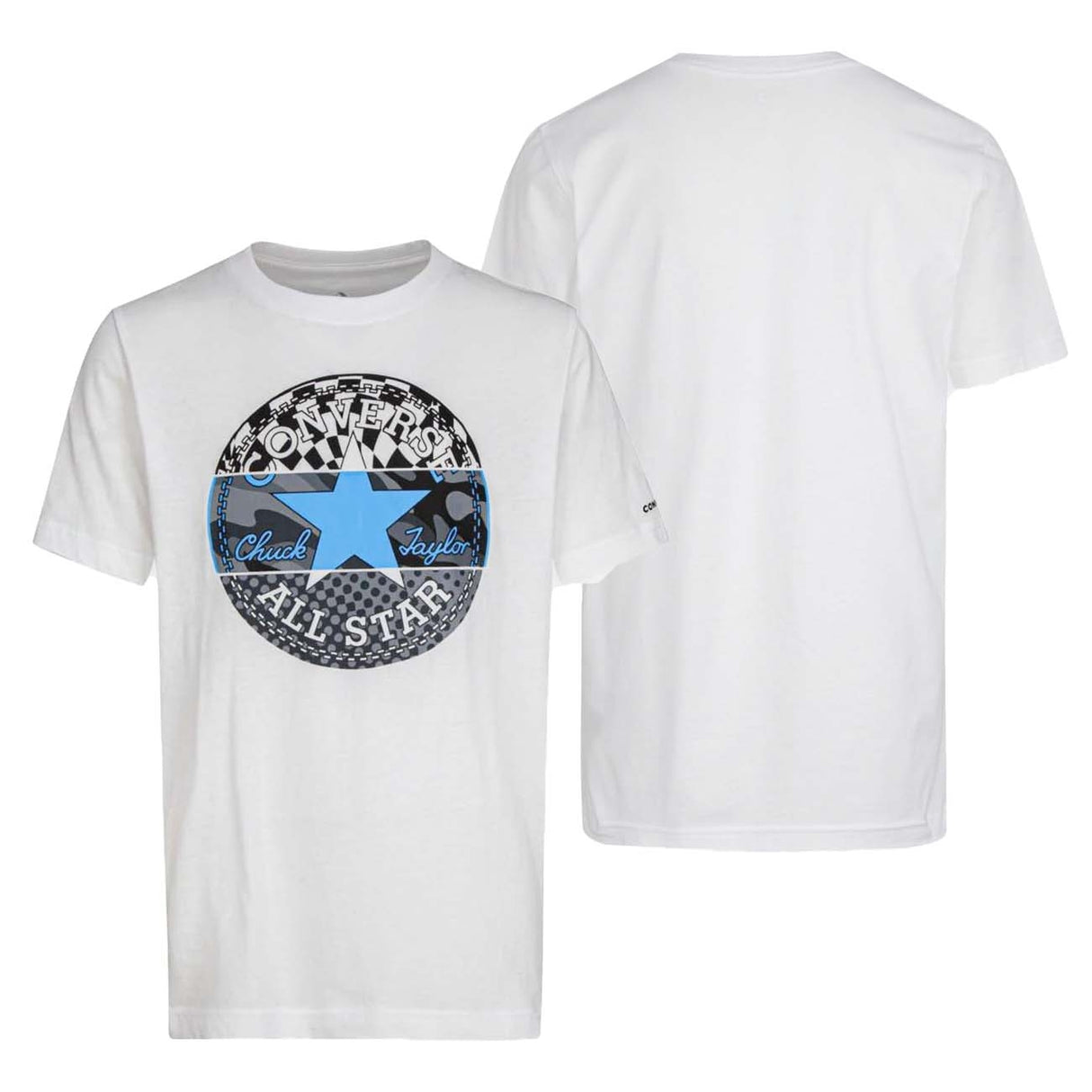 T-SHIRT BAMBINI CONVERSE 9CB799 01 BIANCO