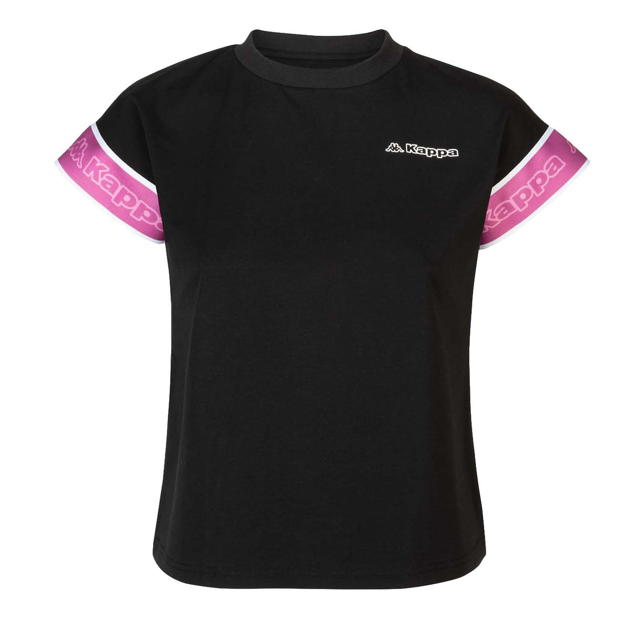 T-SHIRT DONNA KAPPA 34111KW A03 LOGO TAPE CRUZ
