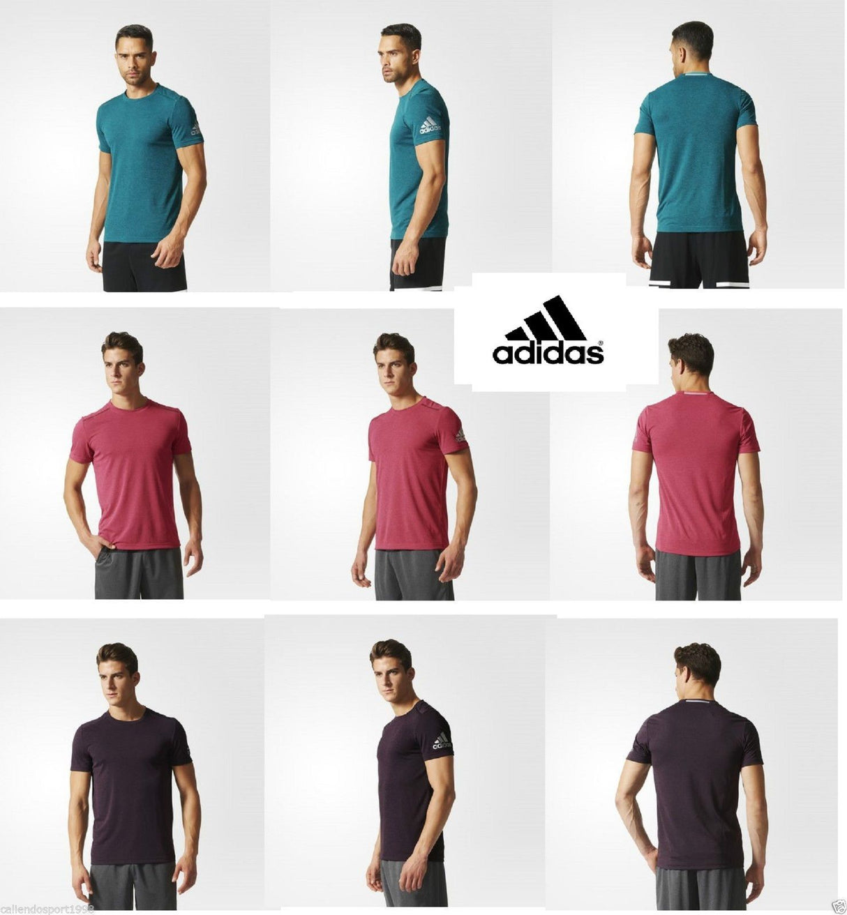 Uomo Training T-shirt Adidas  Climachill Sport Corsa Palestr