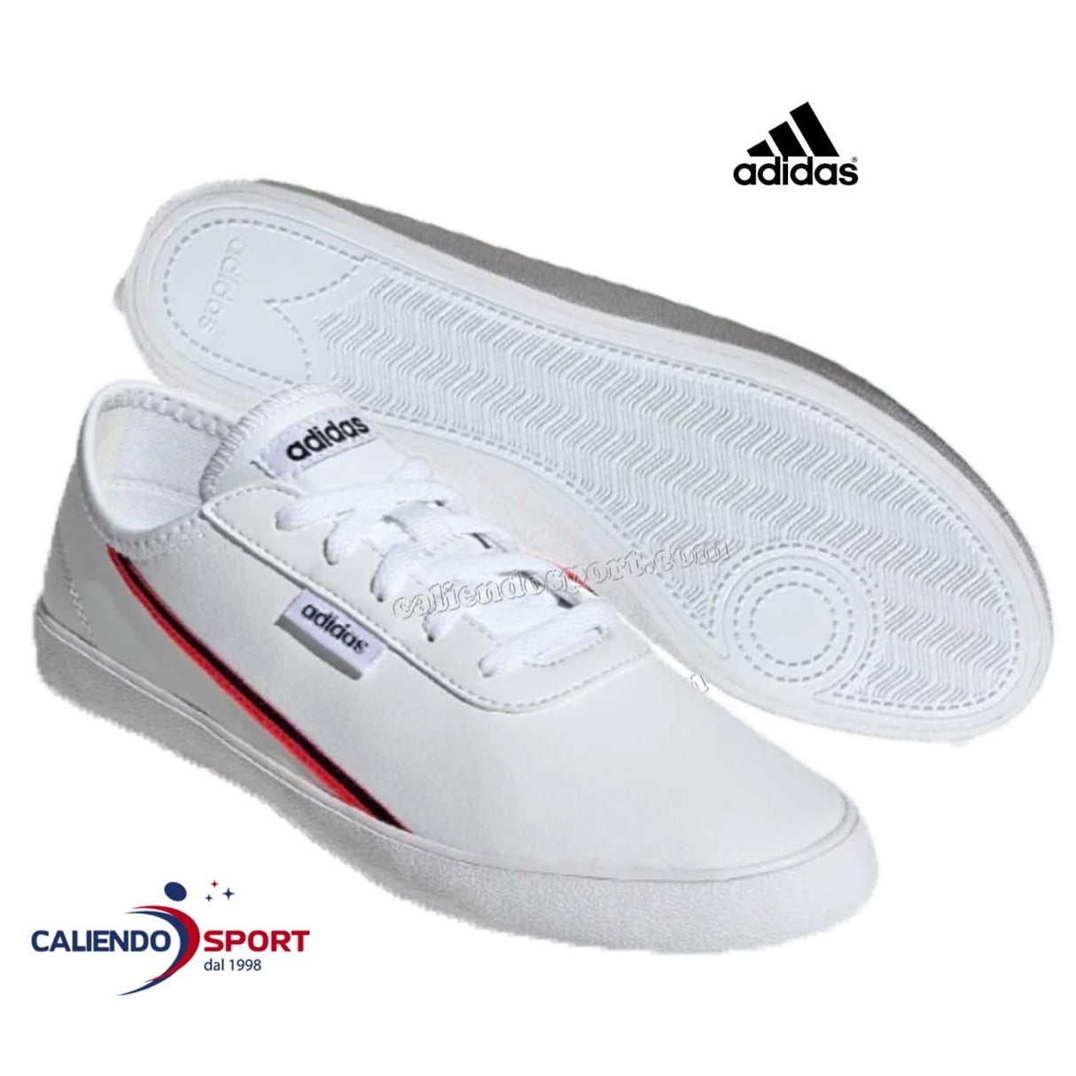 SCARPA ADIDAS DONNA EH2531 COURTFLASH BIANCO MASSSIMO CONFORT