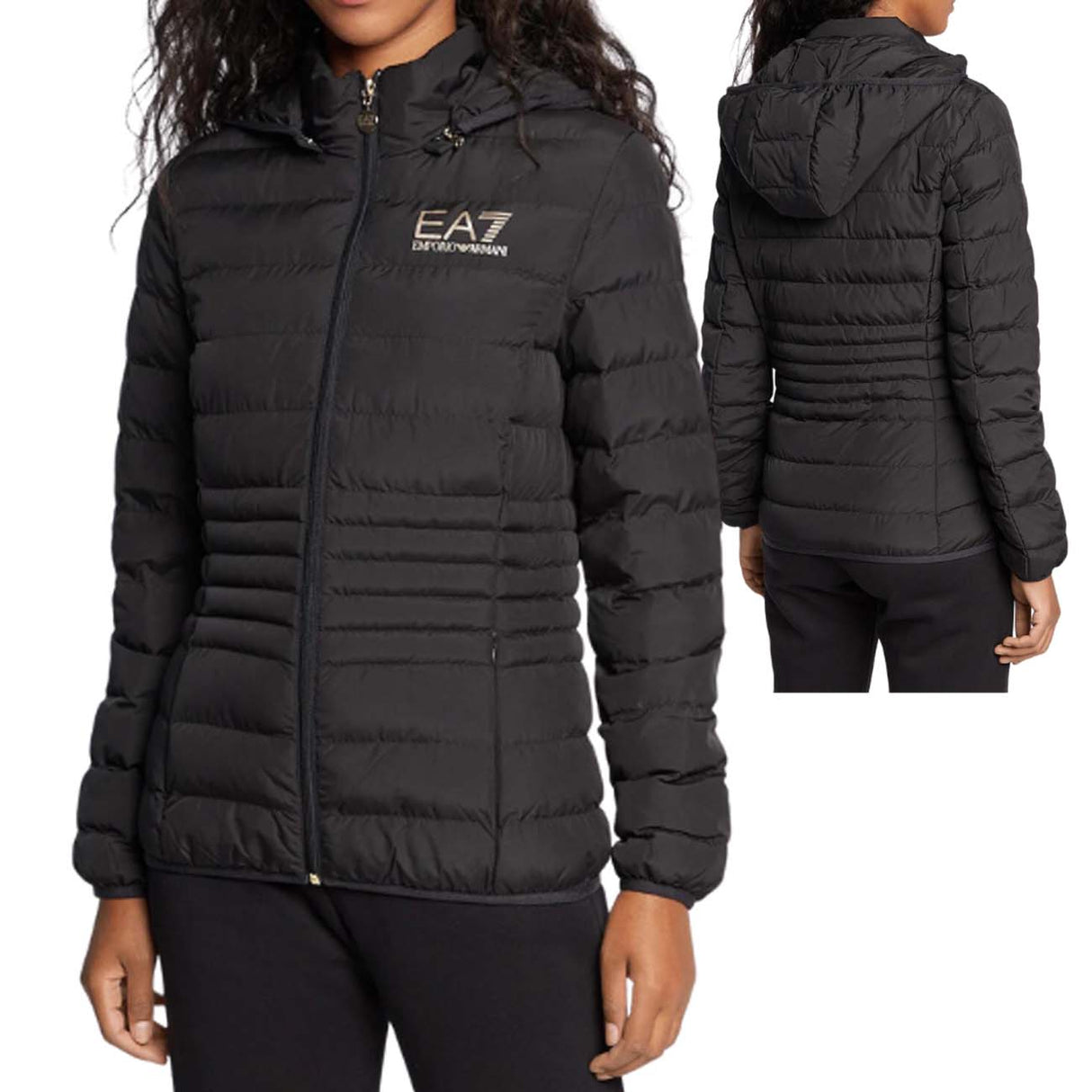 GIUBBOTTO DONNA ARMANI EA7 I23 8NTB23 TNF8Z 0200 NERO
