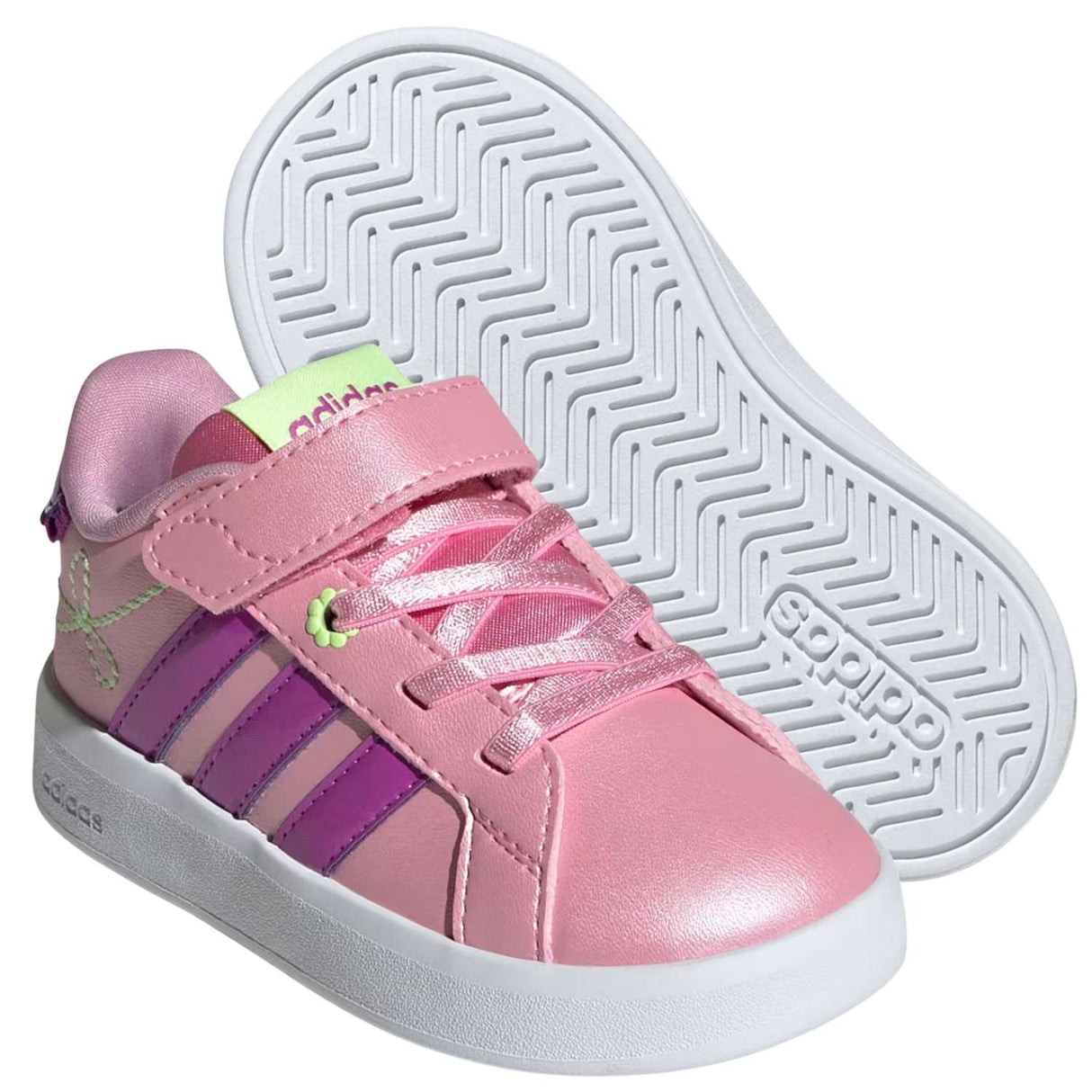 SCARPA BAMBINE ADIDAS KI1757 GRAND COURT 3.0 STRAPPO