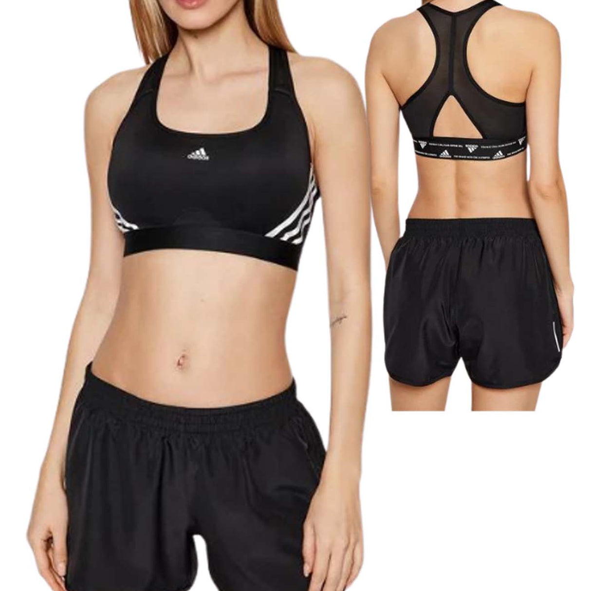 REGGISENO ADIDAS HC7889 TRAING MEDIUM SUPPORT NERO