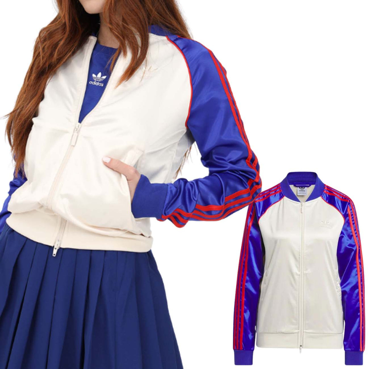 GIACCA DONNA ADIDAS IC5226 SST SATINATA