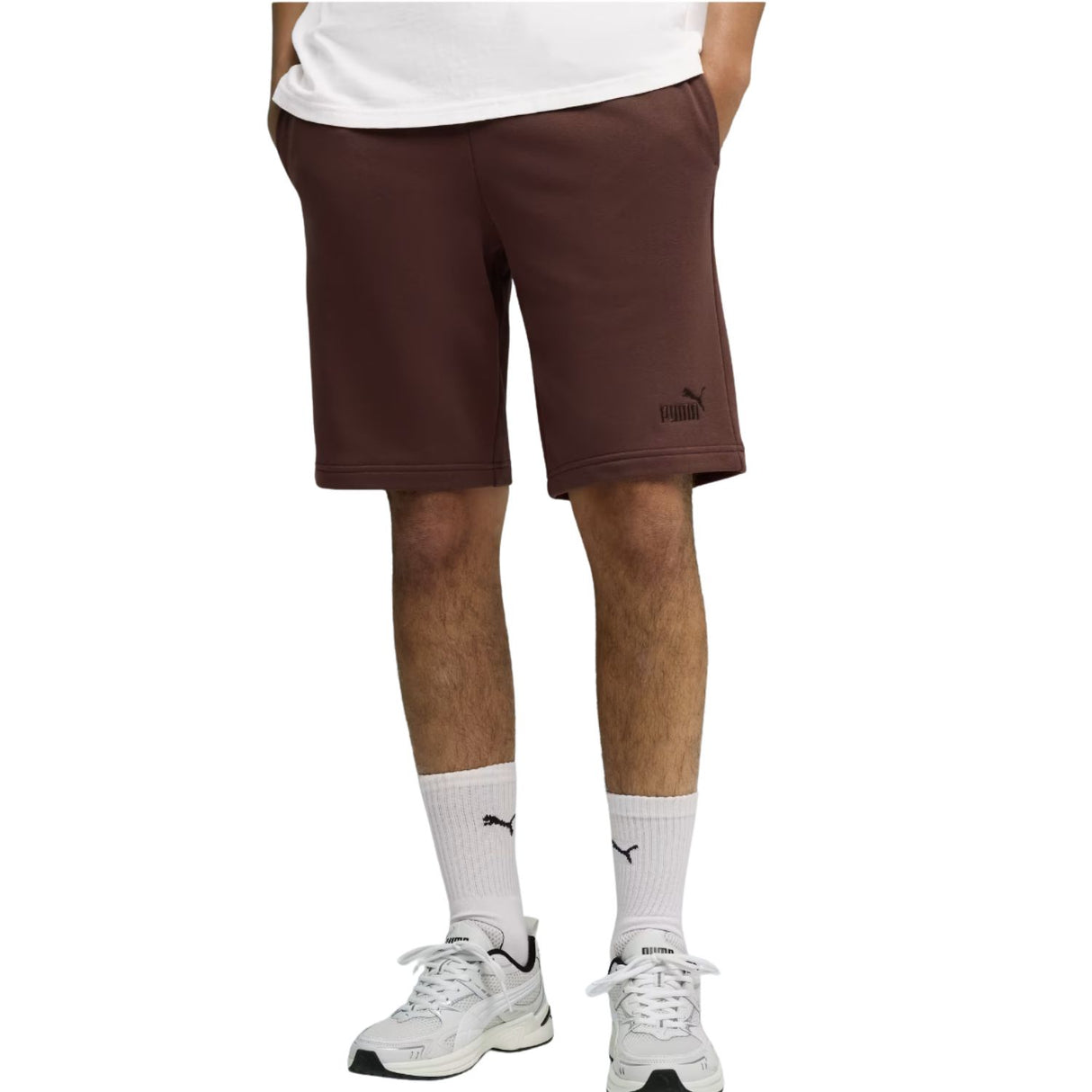 PANTALONCINO PUMA 682595 31 ESSENTIALS COTONE GARZATO